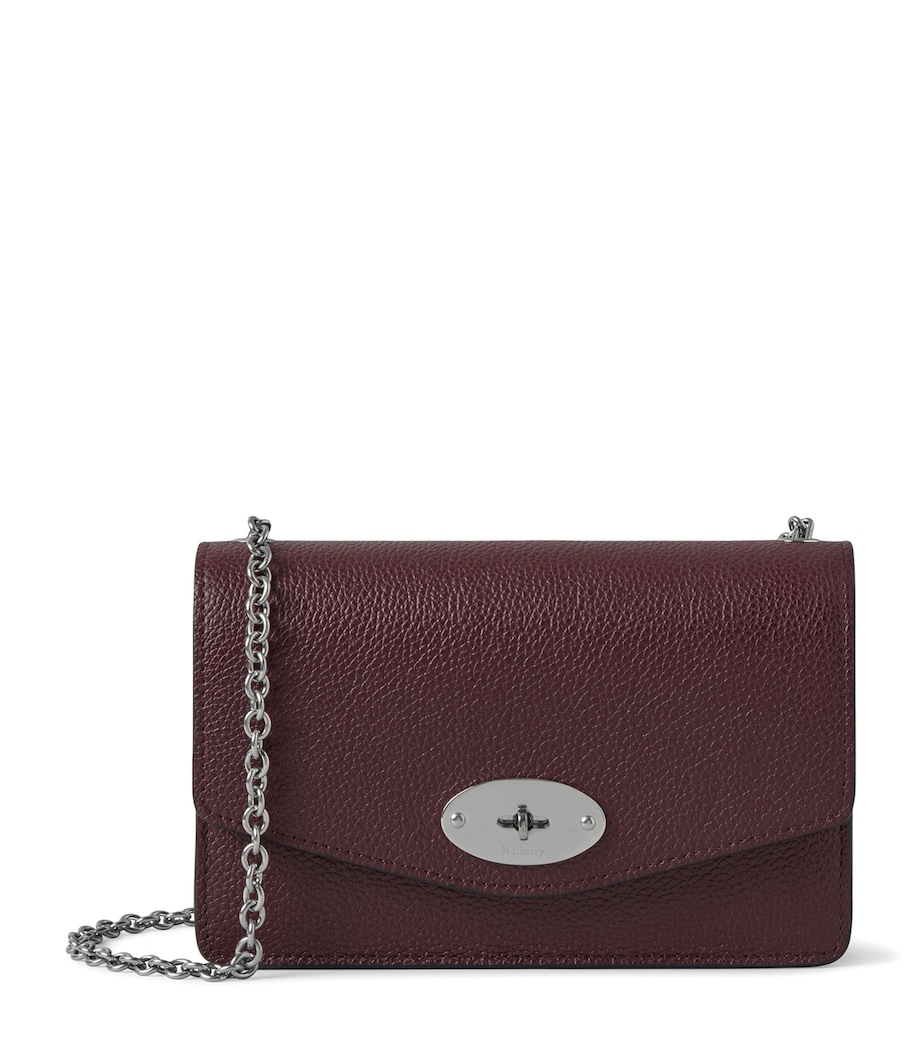 Small Leather Darley Cross-Body Bag BLACK CHERRY Image 1