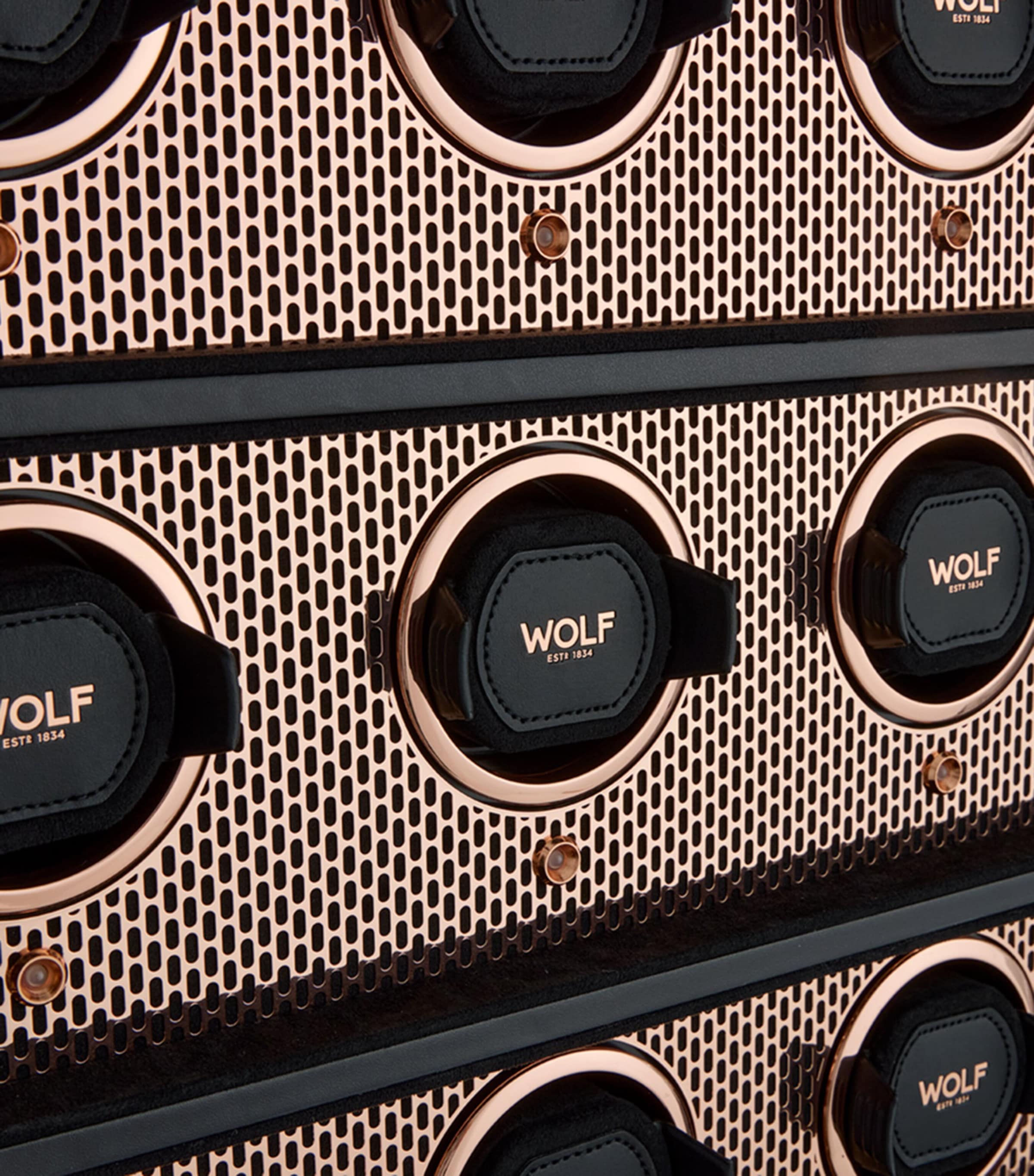 Axis 12-Piece Watch Winder Cabinet COPPER Image 4