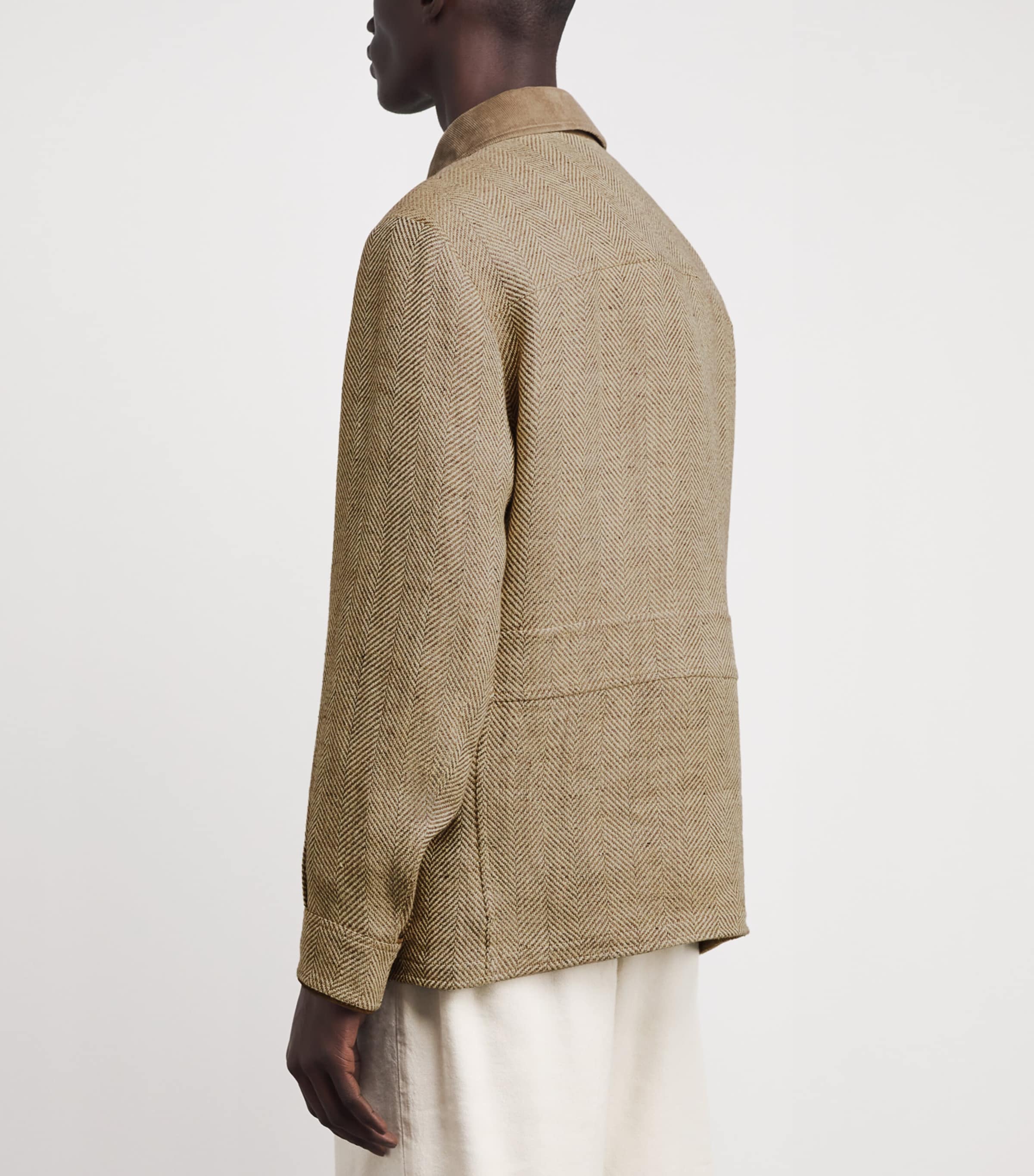 Ralph Lauren Purple Label Mens Linen Field Jacket Brown Image 5