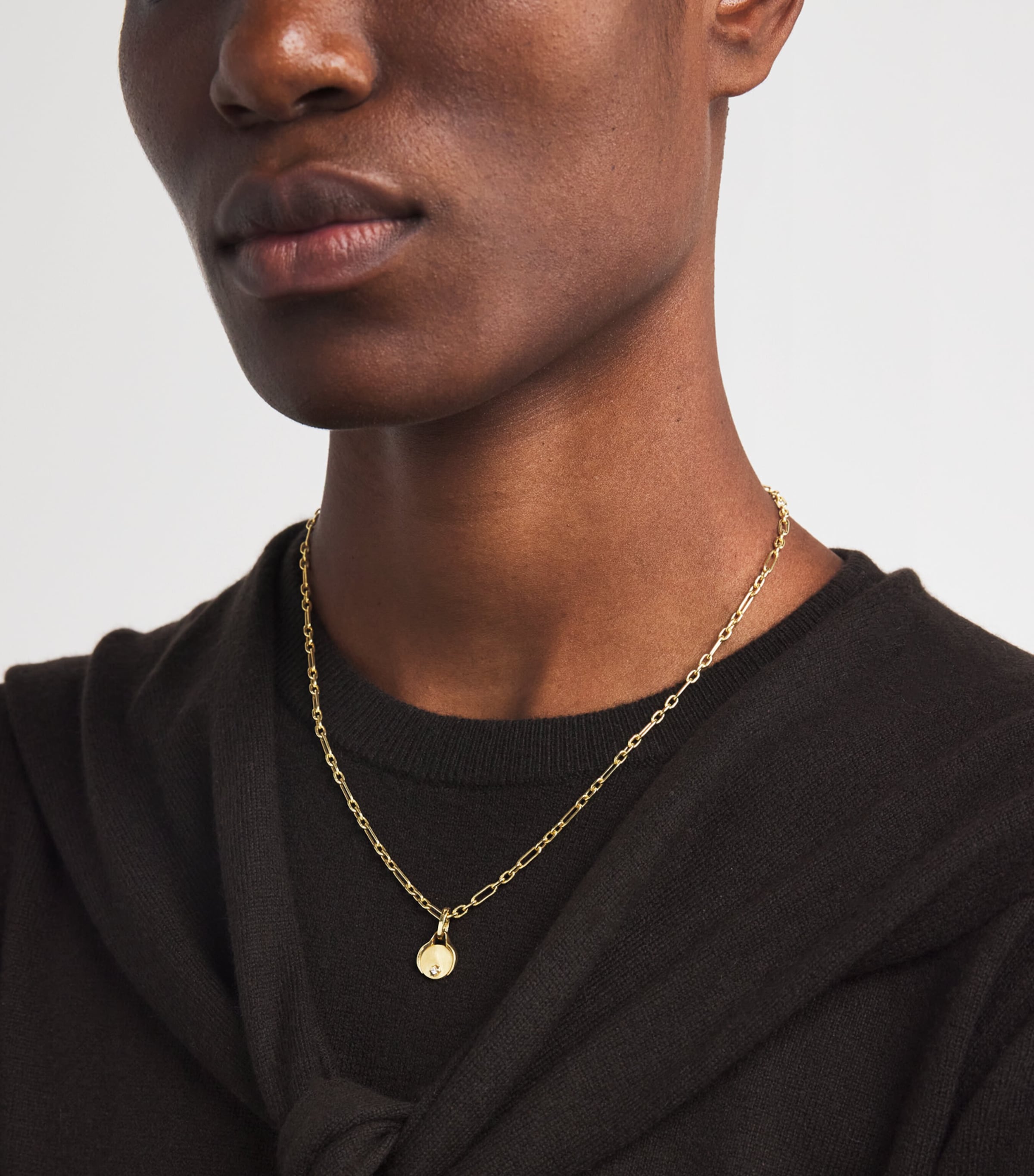 Mini Yellow Gold and Diamond Diana Charm YELLOW GOLD Image 2