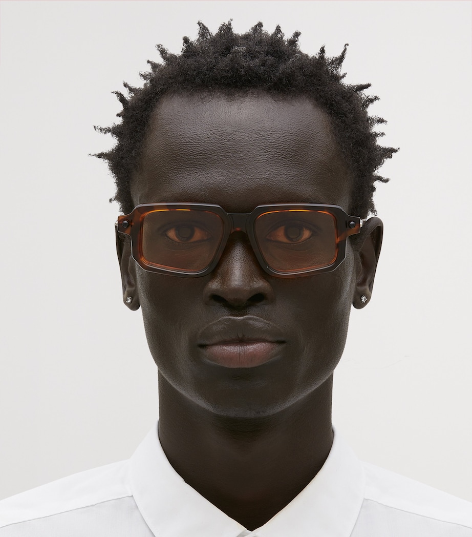 Kuboraum Acetate Mask P23 Sunglasses Light Orange Image 2