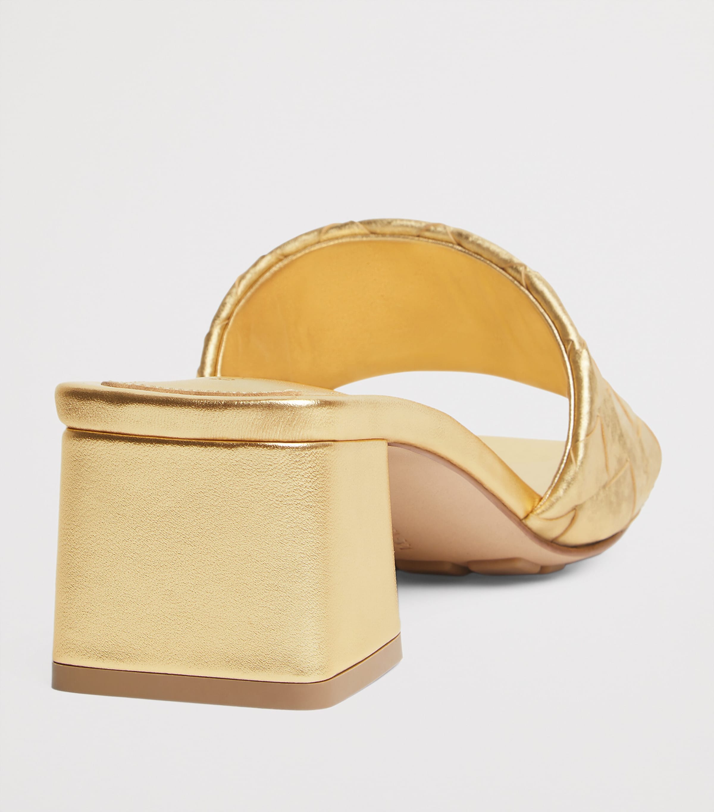 Metallic Leather Parco Mules 45 8472 Image 5