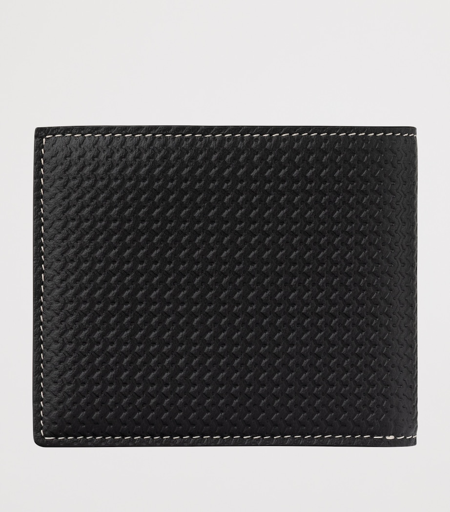 Mini Leather Racing Bifold Wallet BLACK Image 4