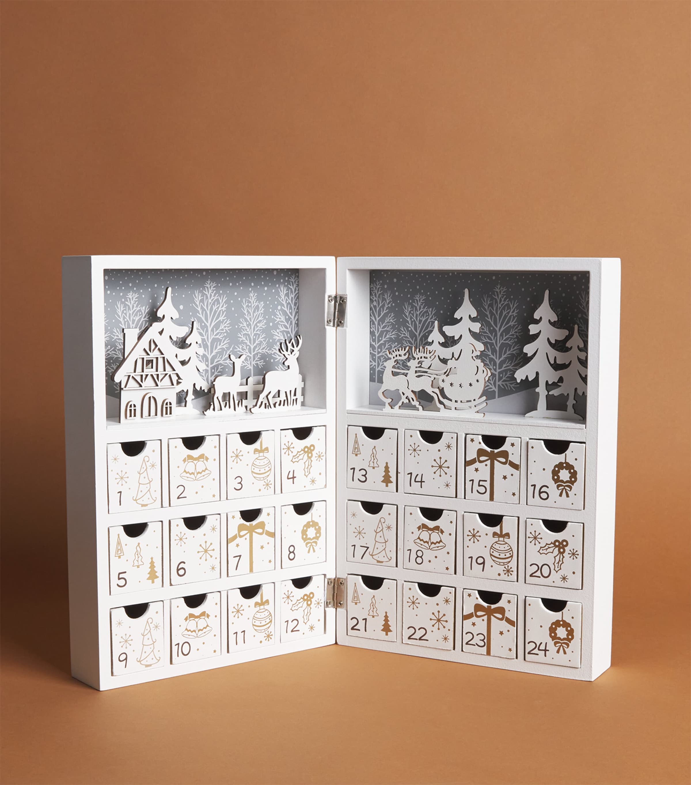 Wooden Boxes Advent Calendar WHITE Image 2