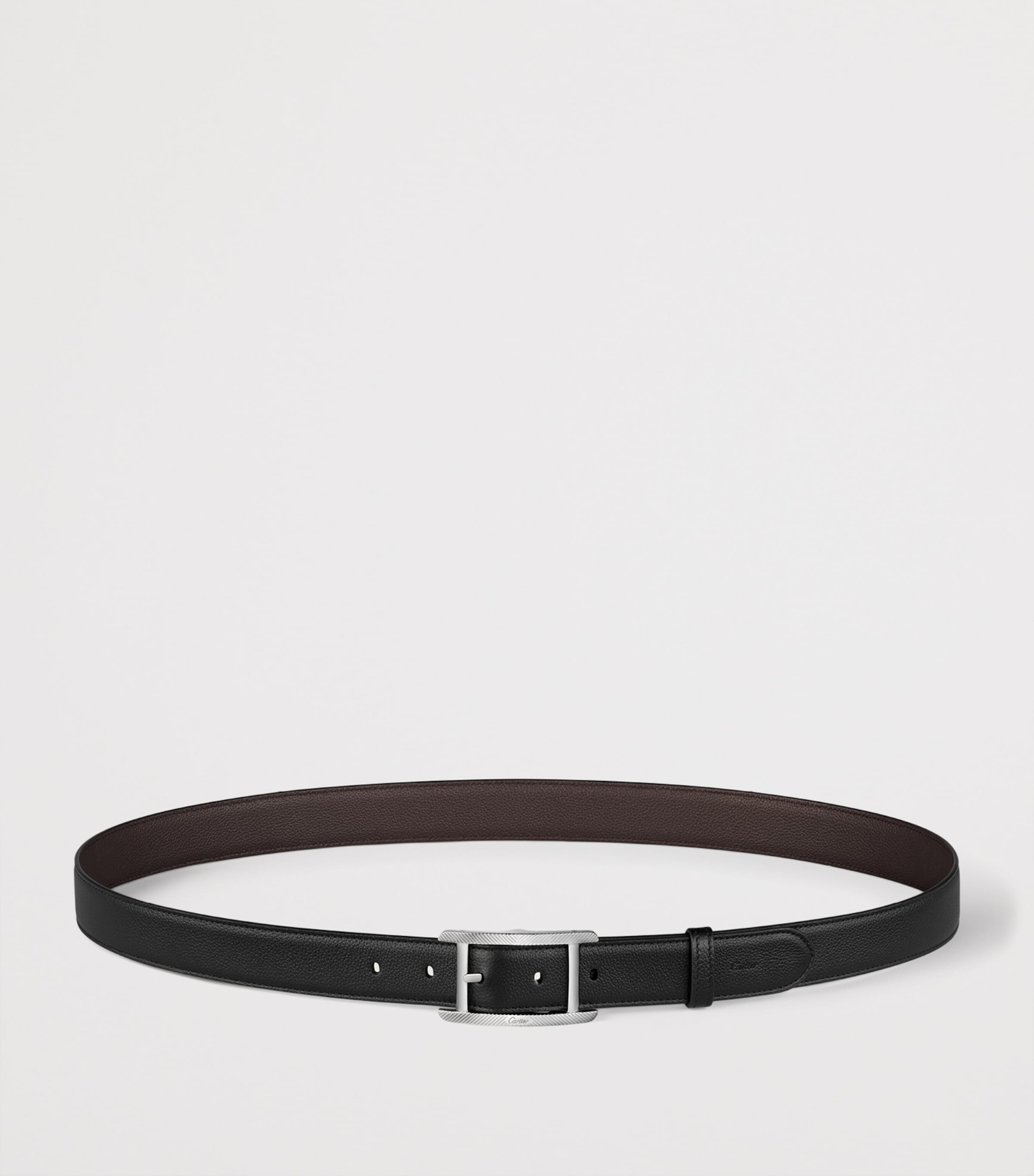 Leather Reversible Tank de Cartier Belt BLACK & BROWN Image 5