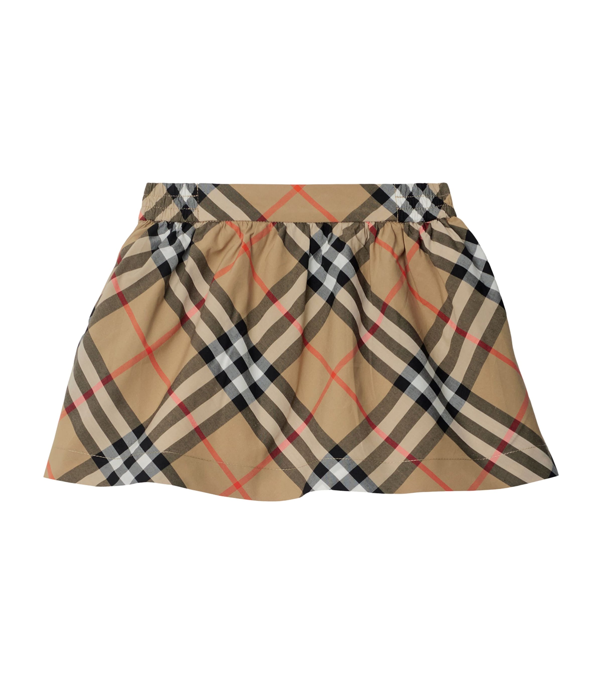 Cotton Check Skirt (6-24 Months) SAND IP CHECK Image 1