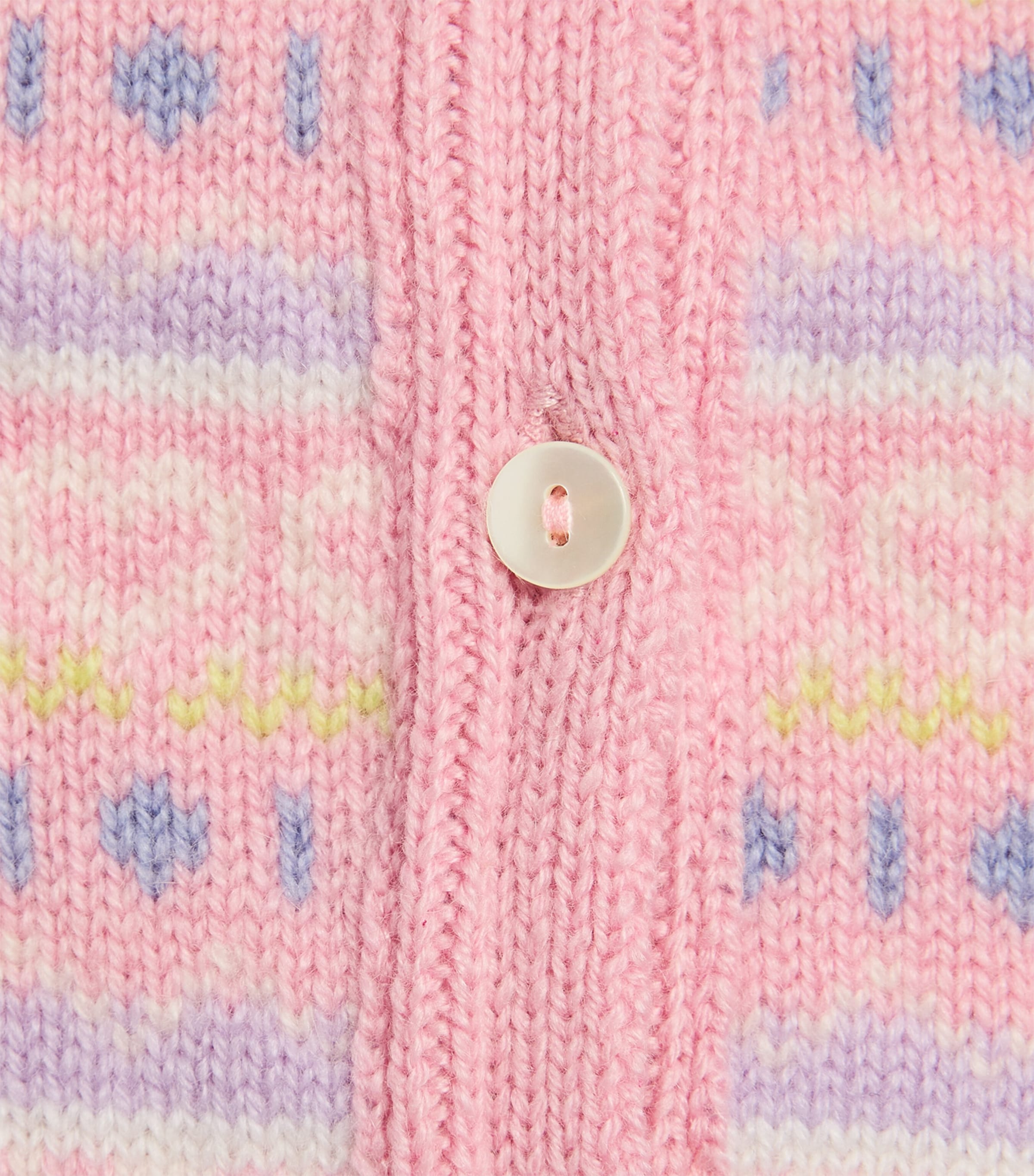 Rosie Sugden Cashmere Cardigan (3 Months - 3 Years) Lily Fairisle Image 3