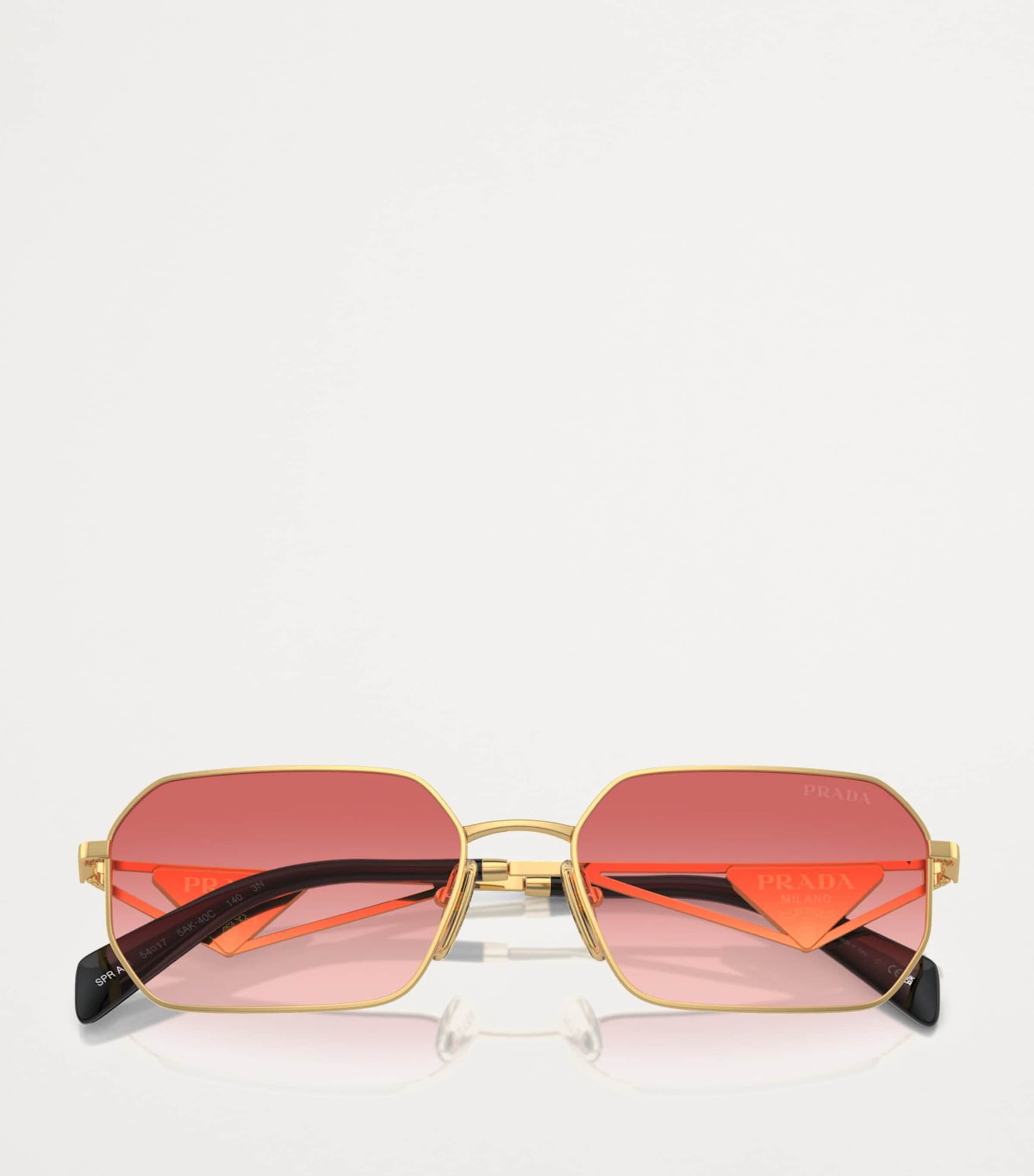 Prada Metal Rectangular Sunglasses Image 5