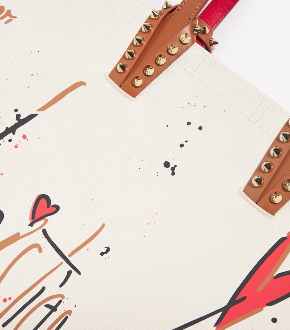 Large Canvas Cabata Beach Bag N005 Image 5