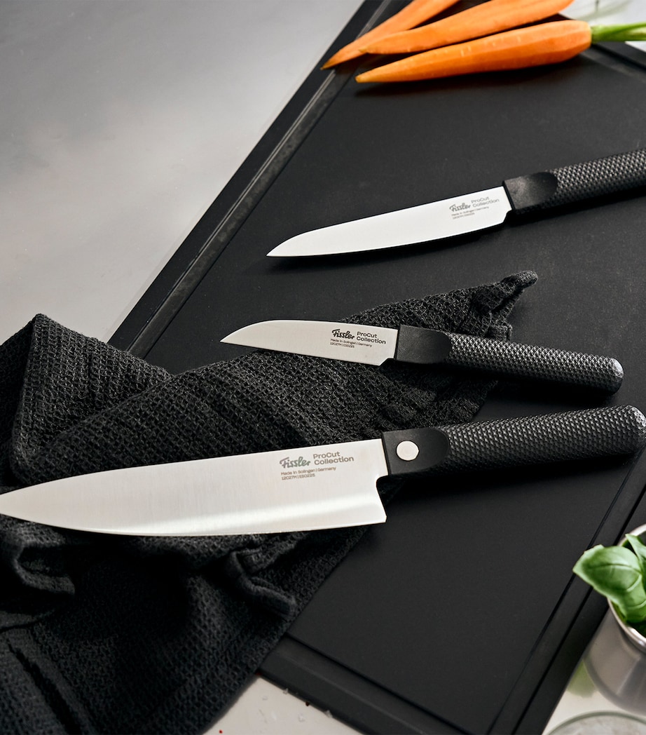 Stainless Steel ProCut Paring, Utility and Chef Knife Set SS / SILVER / BLACK Image 2