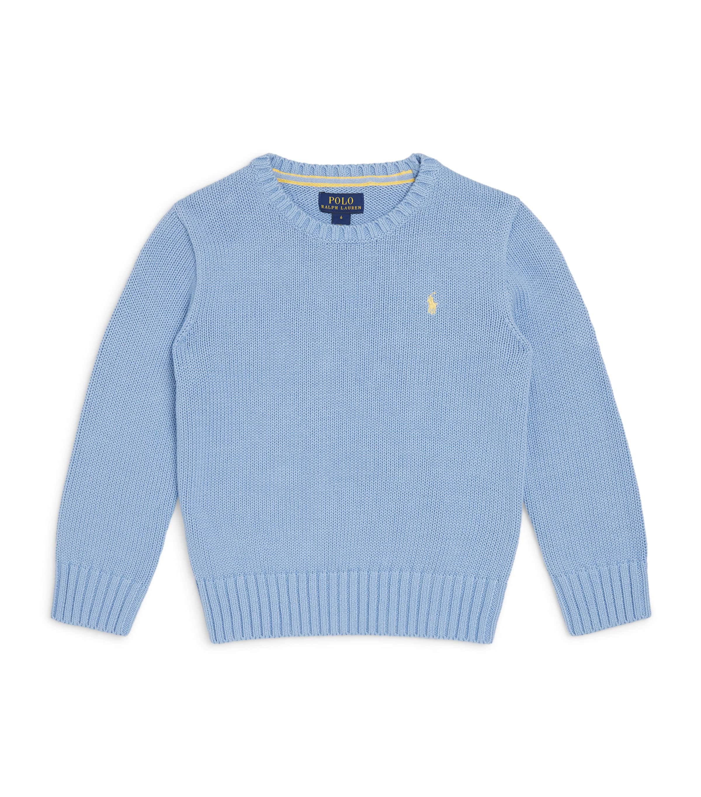 Ralph Lauren Kids Cotton Polo Pony Sweater (2-7 Years) | Boys Clothing | Knitwear | Sweatshirts & Hoodies | Designers | Polo Ralph Lauren | Ralph Lauren | Hoodies & Sweatshirts