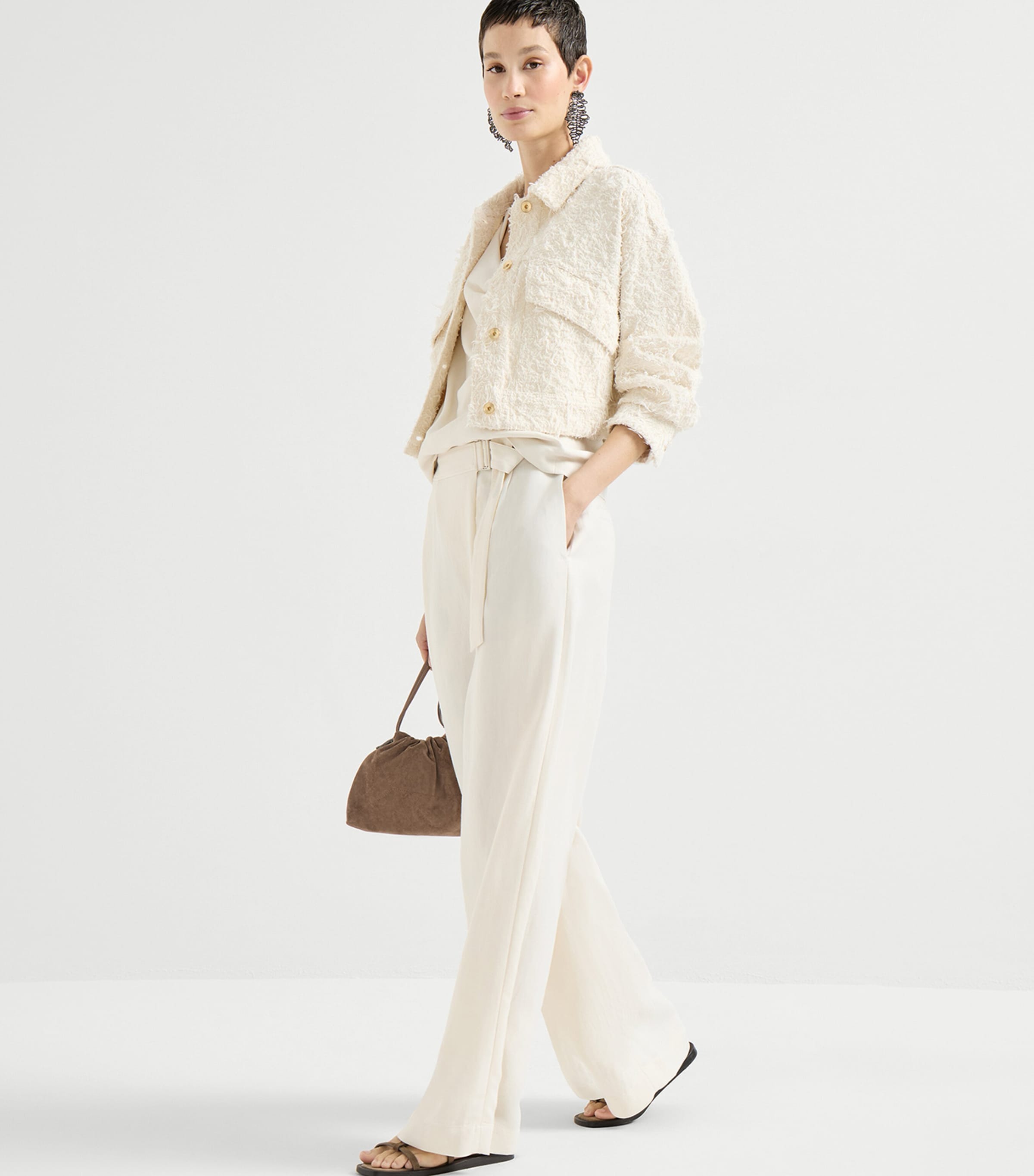 Twill Wrap Trousers C579 Image 4