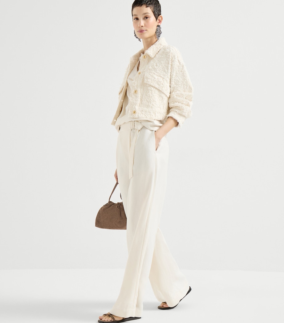 Twill Wrap Trousers C579 Image 4
