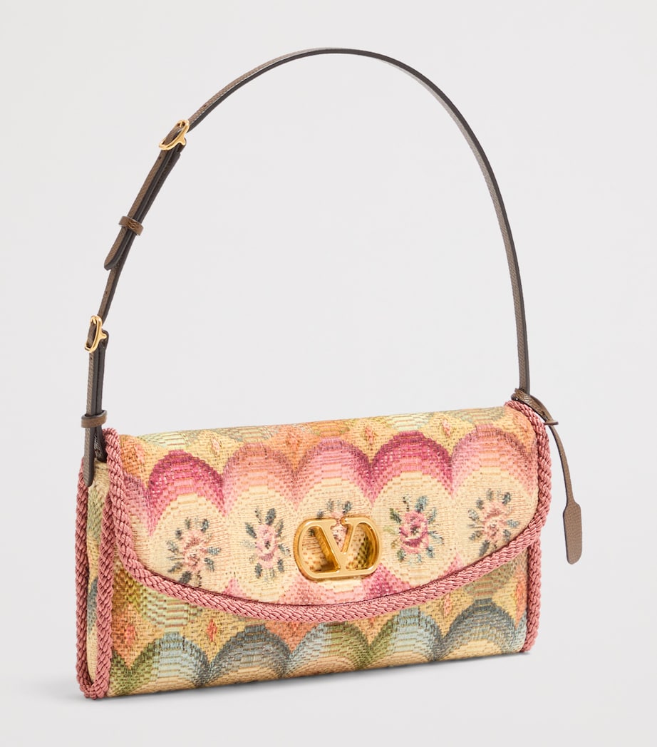 Small Floral Jacquard DeVain Shoulder Bag CYN Image 2