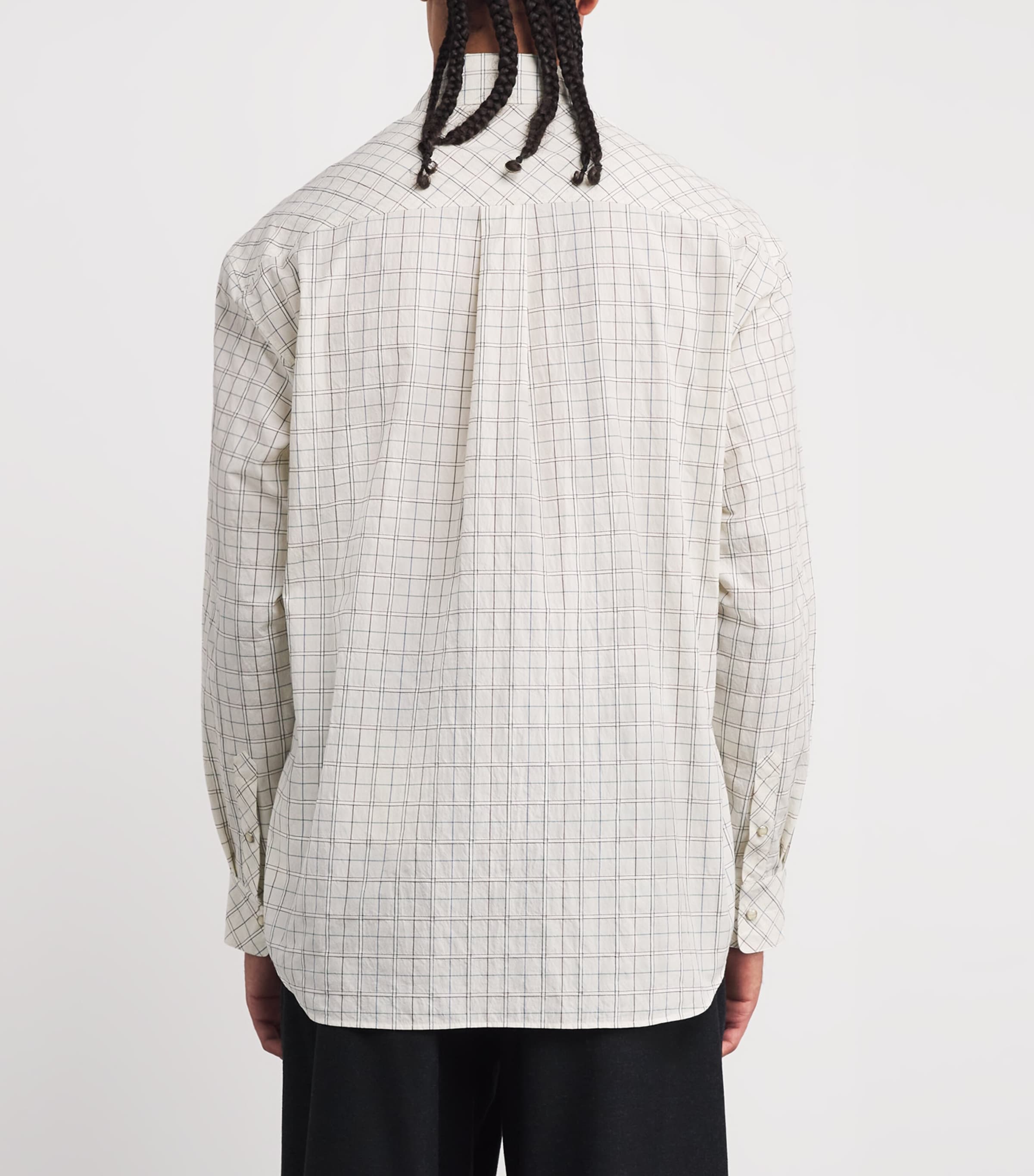 Cotton Check Western Shirt OFF WHI/MULT MU354 Image 4