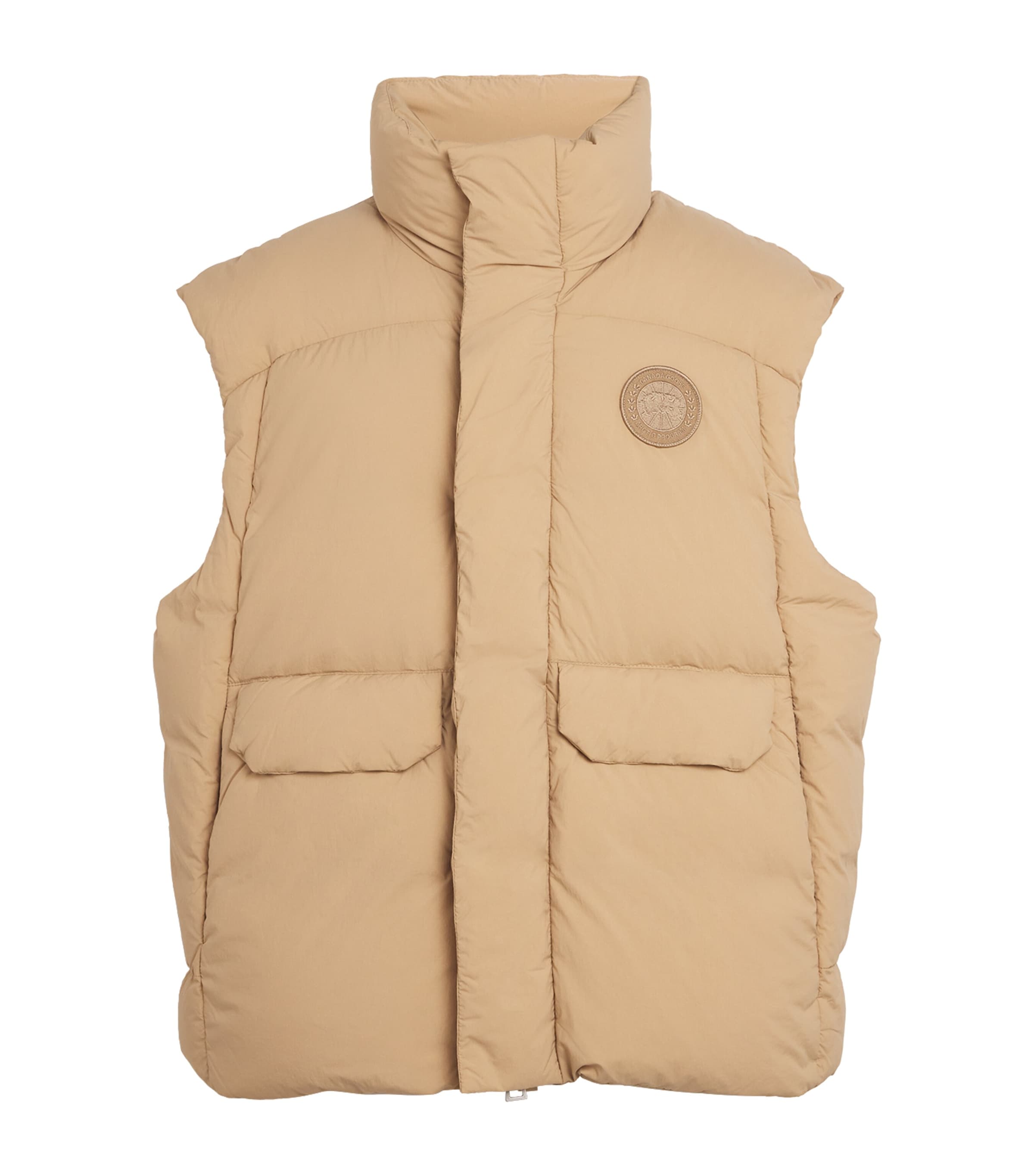 Shop Canada Goose Down Water-repellent Wilu Puffer Gilet In Beige