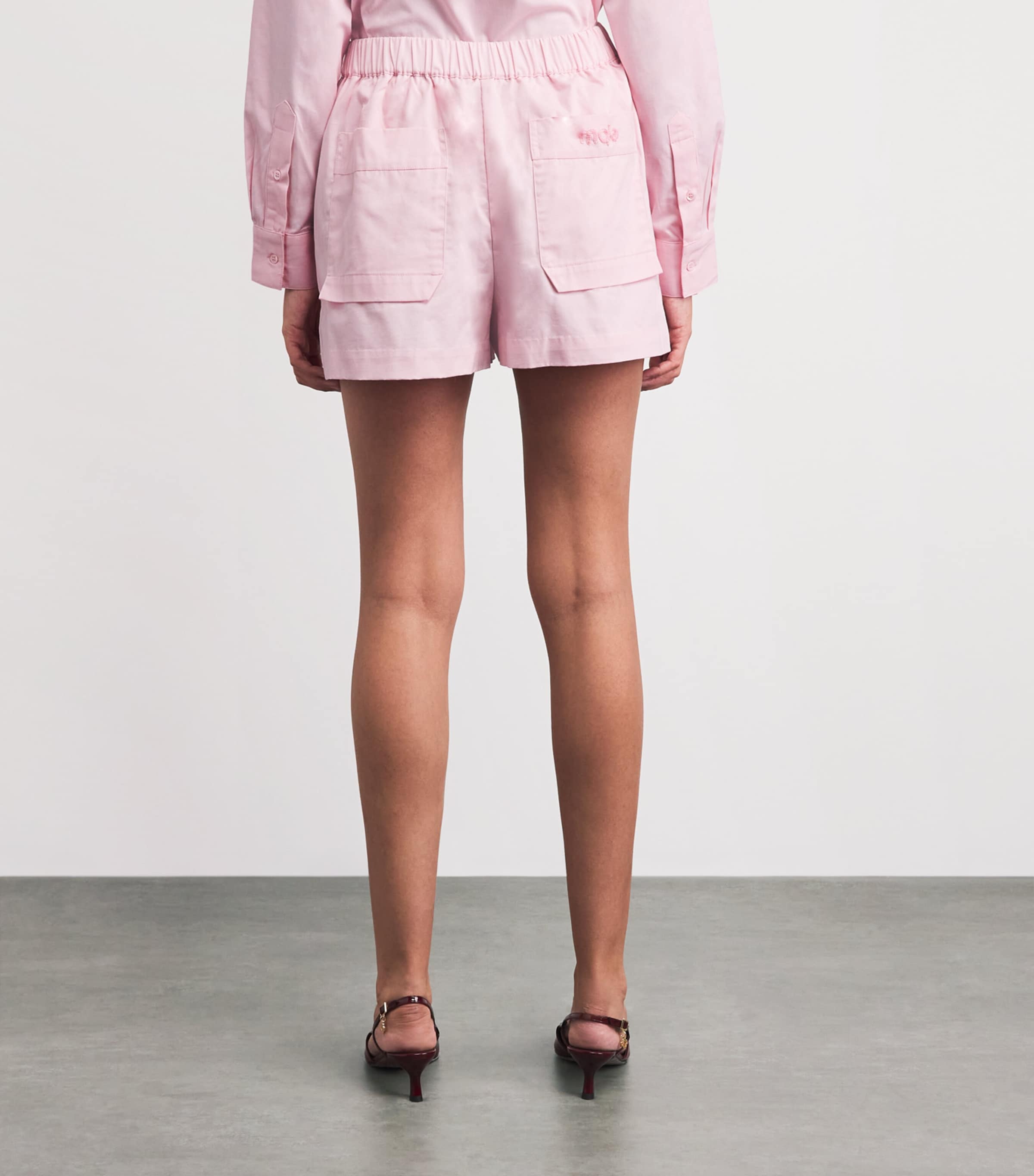 Maje Womens Cotton Shorts Pink Image 5