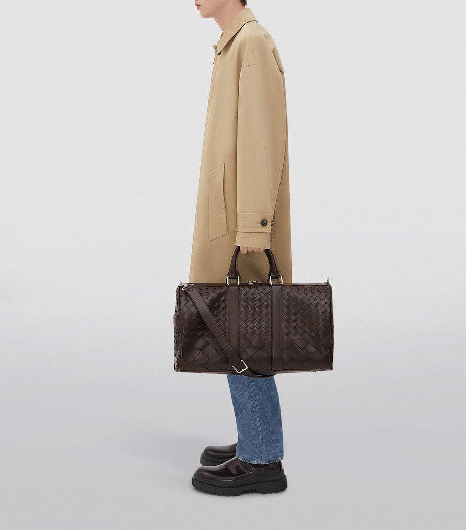 Bottega Veneta Medium Leather Intrecciato Duffle Bag Image 3
