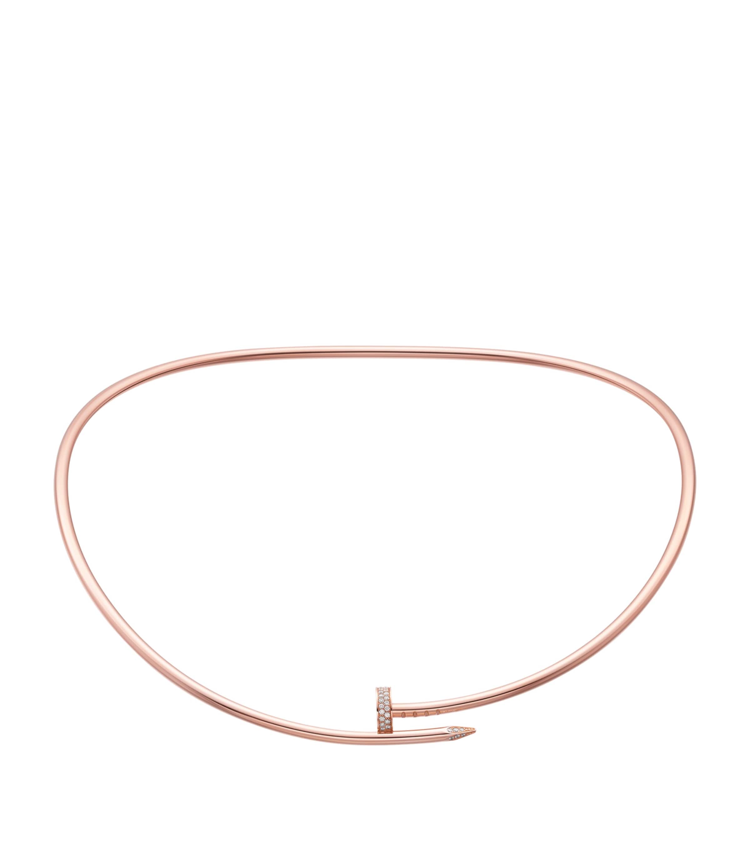Rose Gold And Diamond Juste Un Clou Necklace PINK GOLD Image 1
