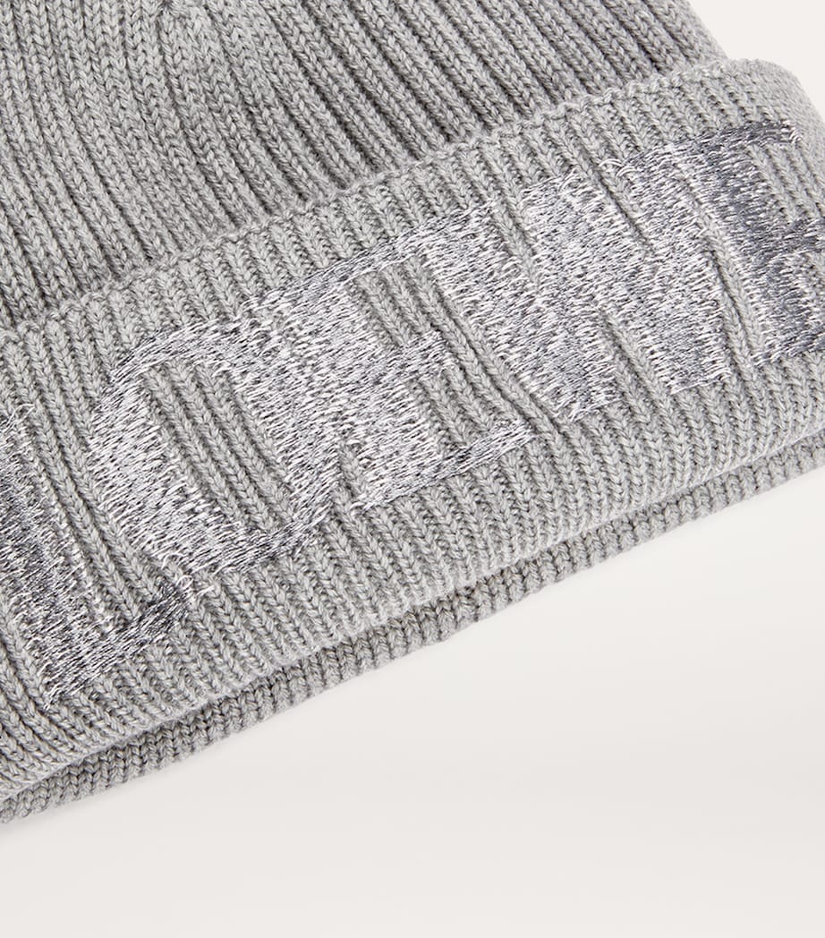 Wool Logo Beanie GREY Image 3