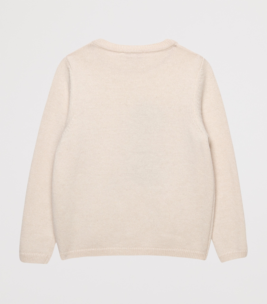 Wool-Blend Puppy Sweater (6-11 Years) WINTER WHITE Image 2