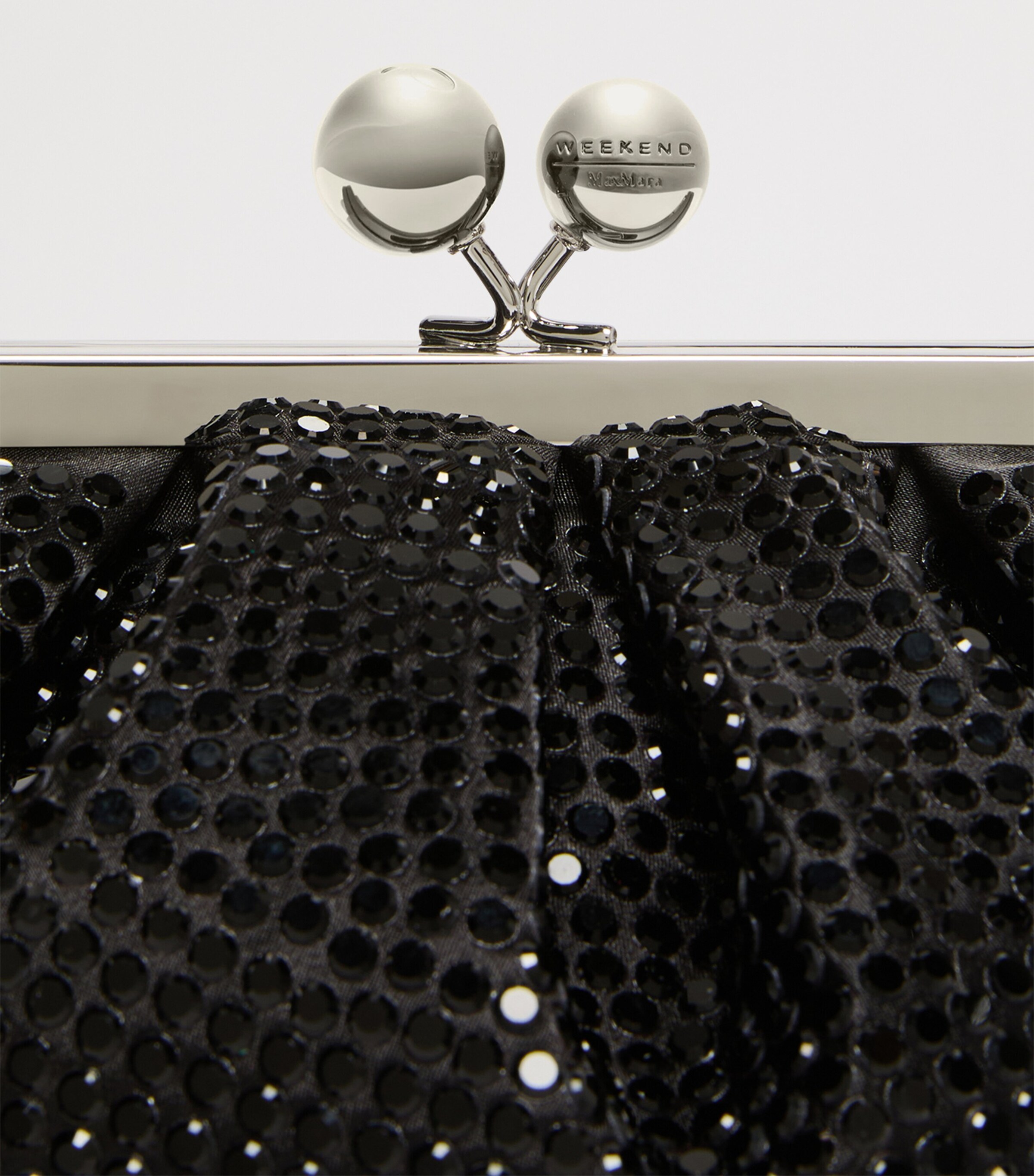 Weekend Max Mara Small Pasticcino Clutch Bag Dark Grey Image 7