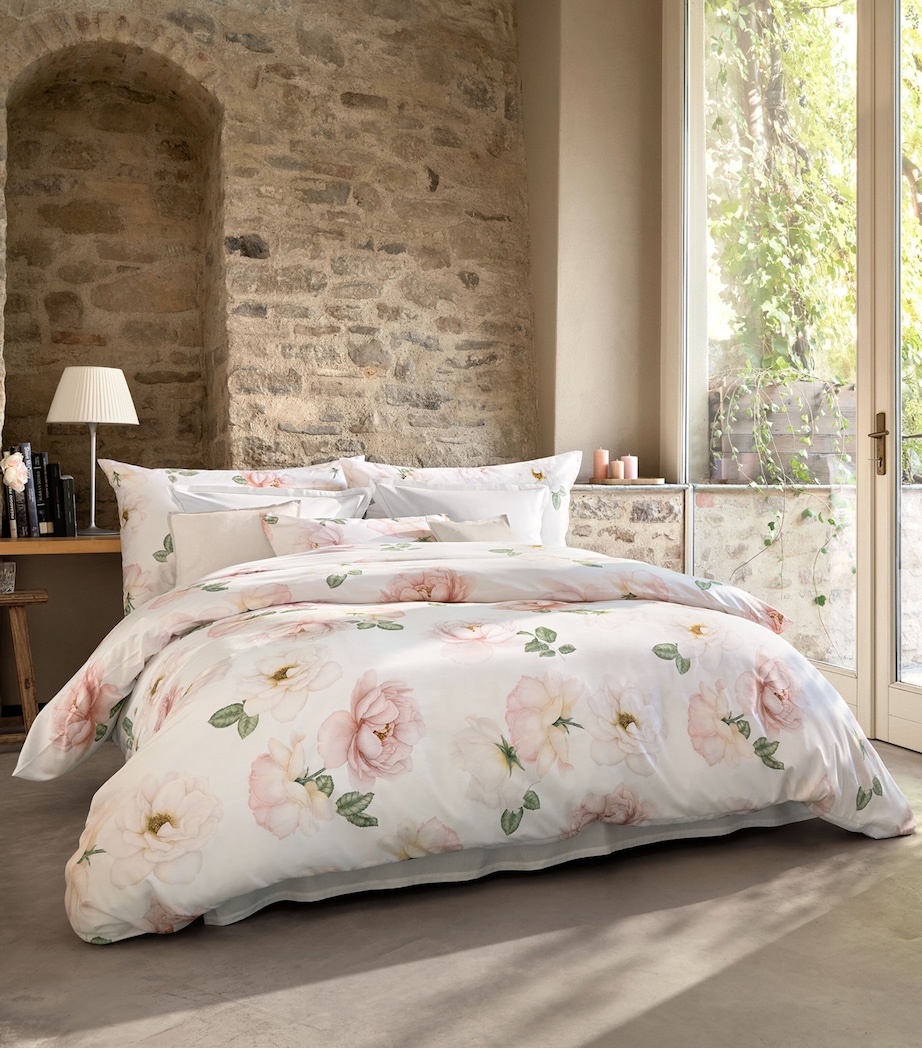 Schlossberg Cotton Rose-Noblesse Super King Flat Sheet (280cm x 290cm) Blanc Image 3