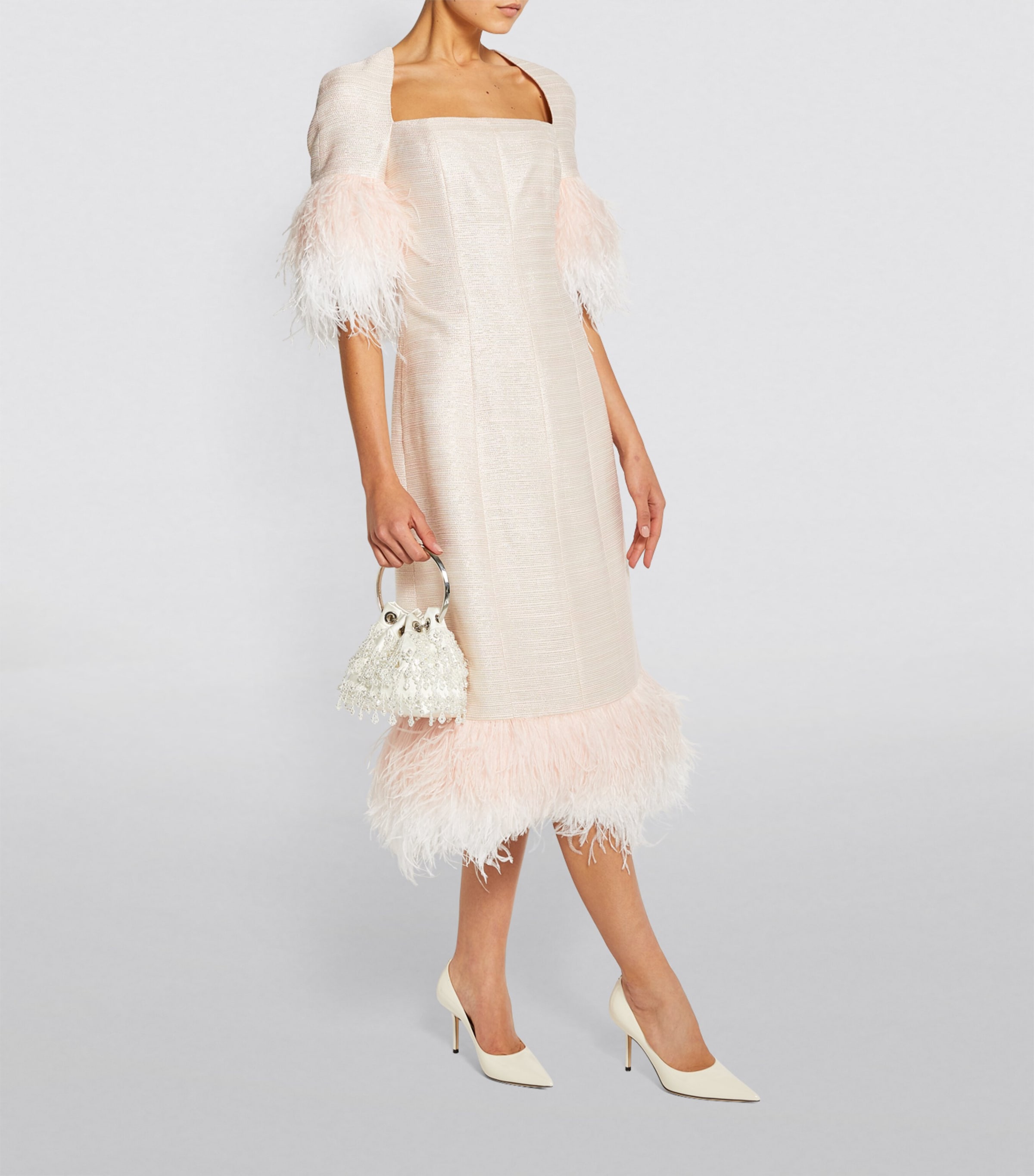 Love 85 Patent Monogram Pumps LATTE Image 4