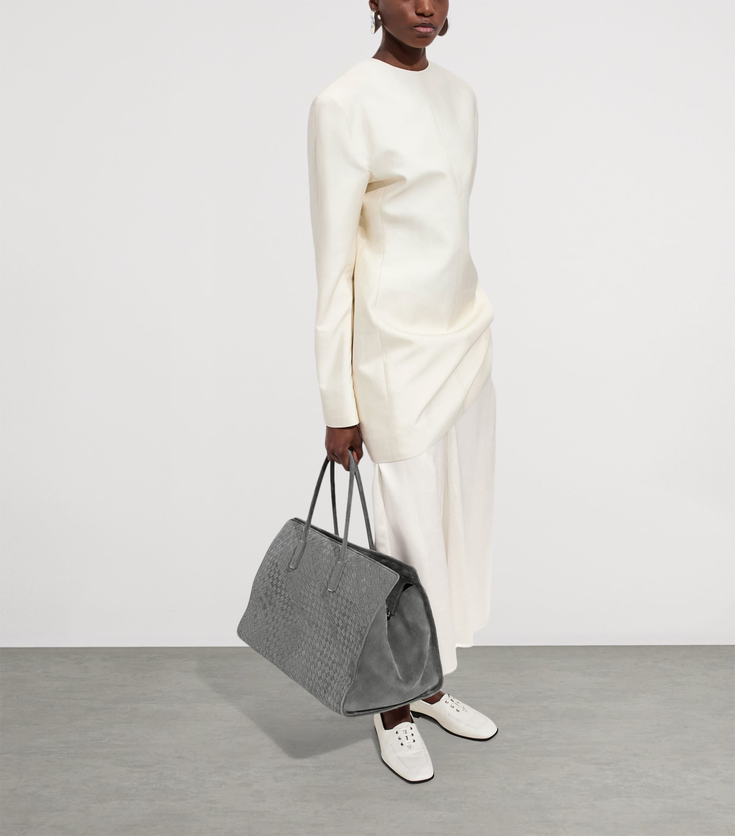 Bottega Veneta Large Suede Barbara Tote Bag Image 2