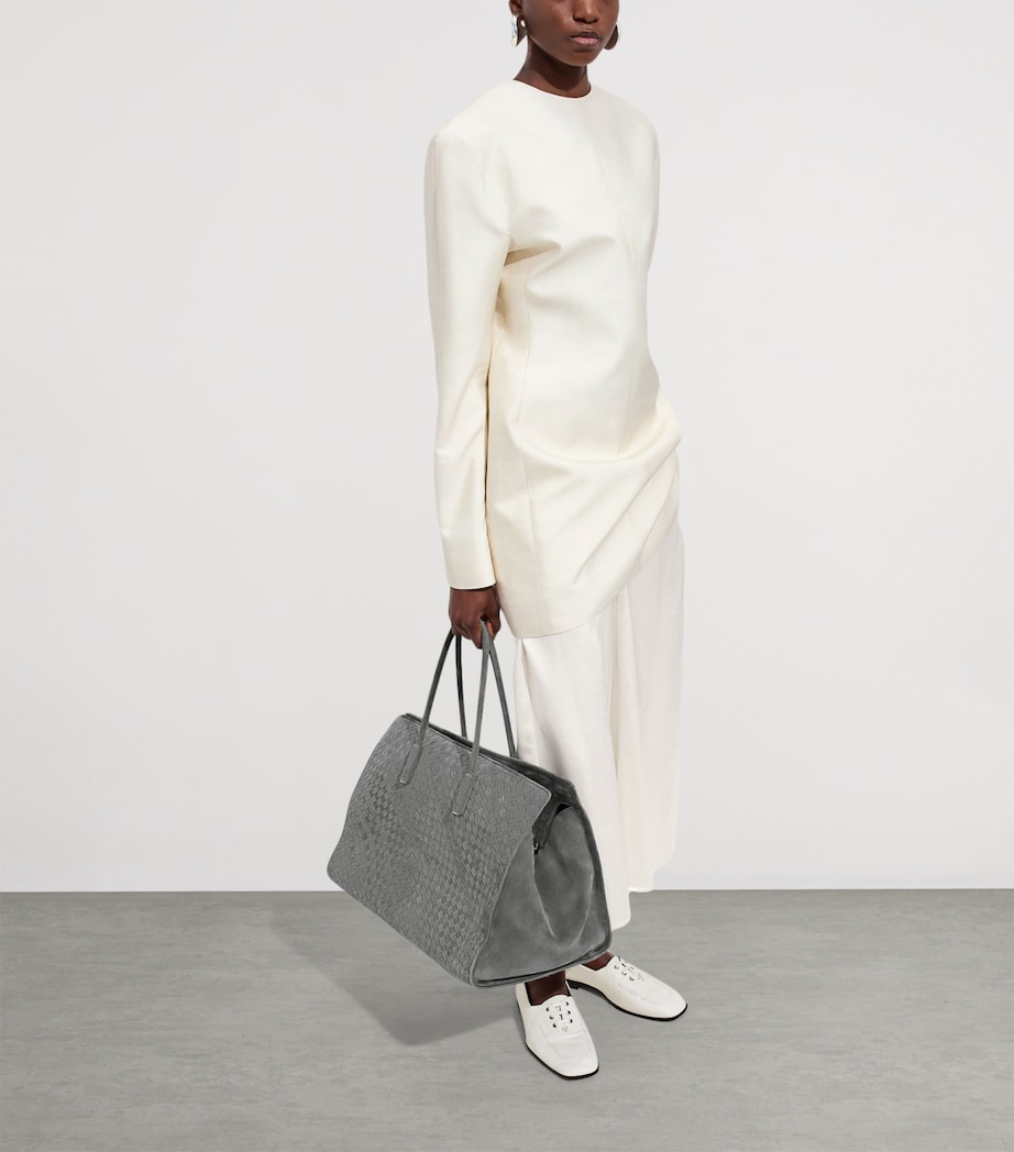 Bottega Veneta Large Suede Barbara Tote Bag Image 2