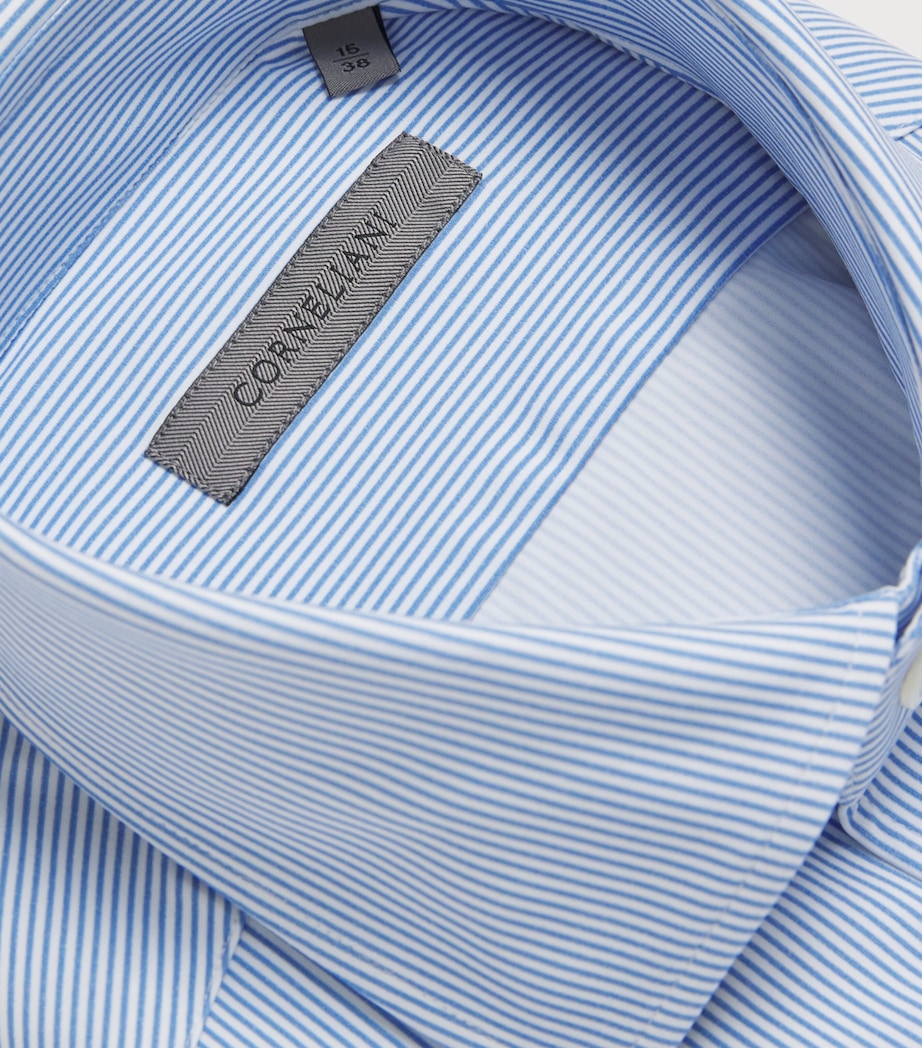 Stripe Formal Shirt 002 DARK BLUE Image 5