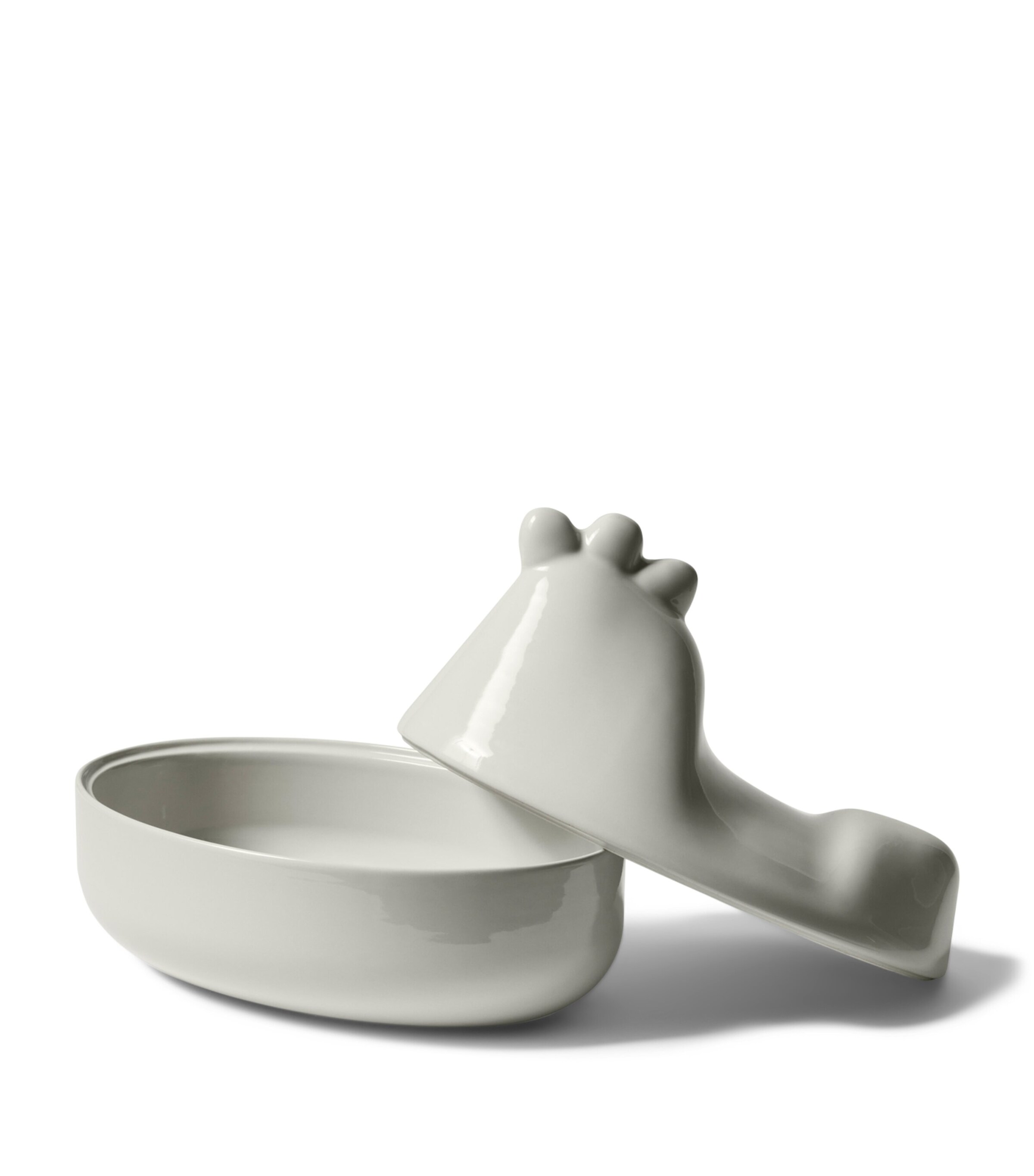 Ceramic Taac Chicken Container (27cm) CHALK Image 2