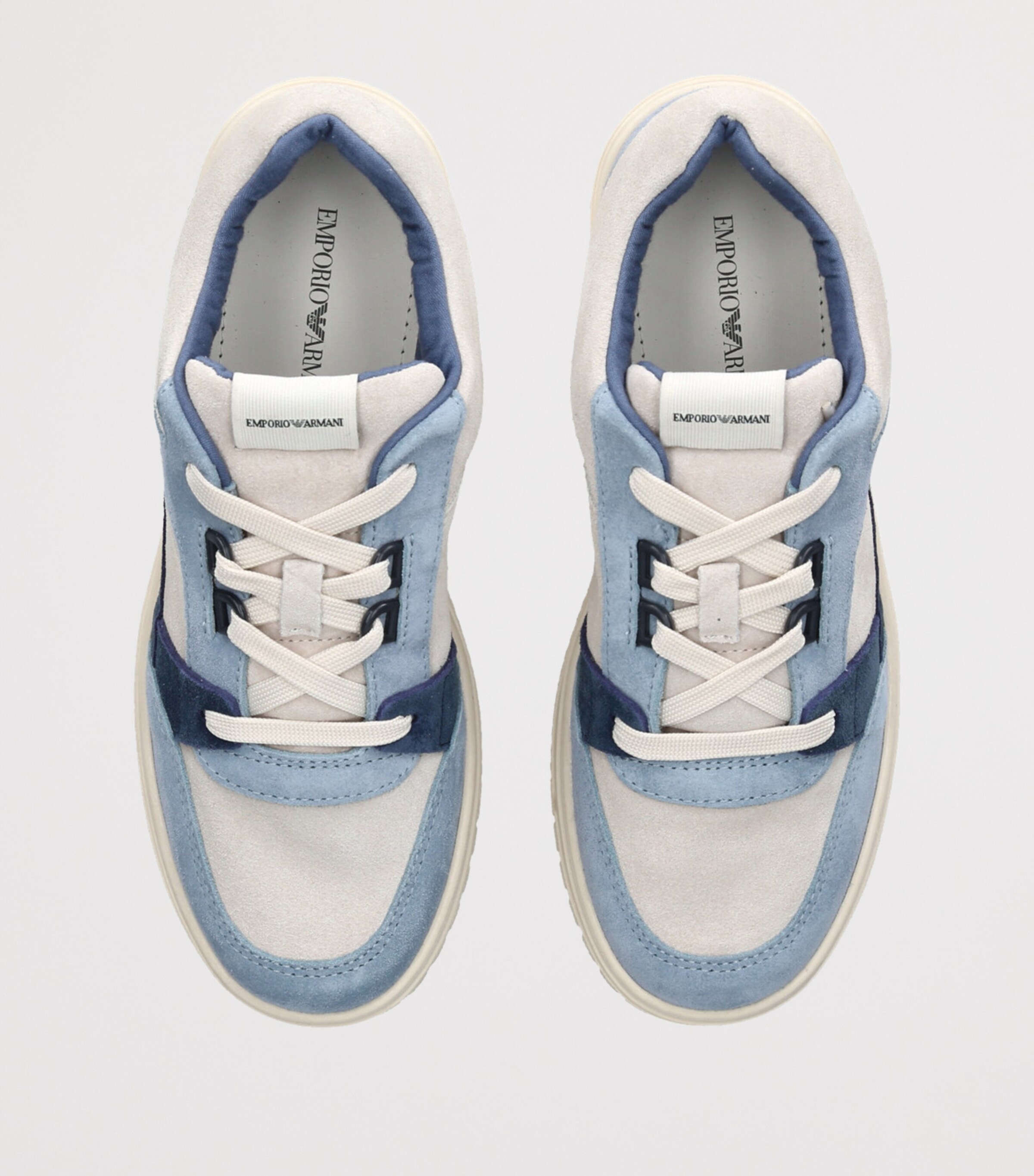 Giorgio Armani Suede City Sneakers Blue Other Image 4