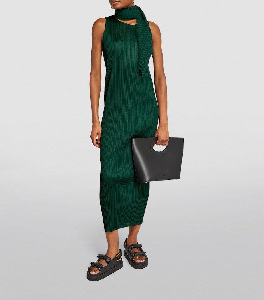 Pleats Please Issey Miyake Womens Sleeveless New Colorful Basics Maxi Dress Image 2