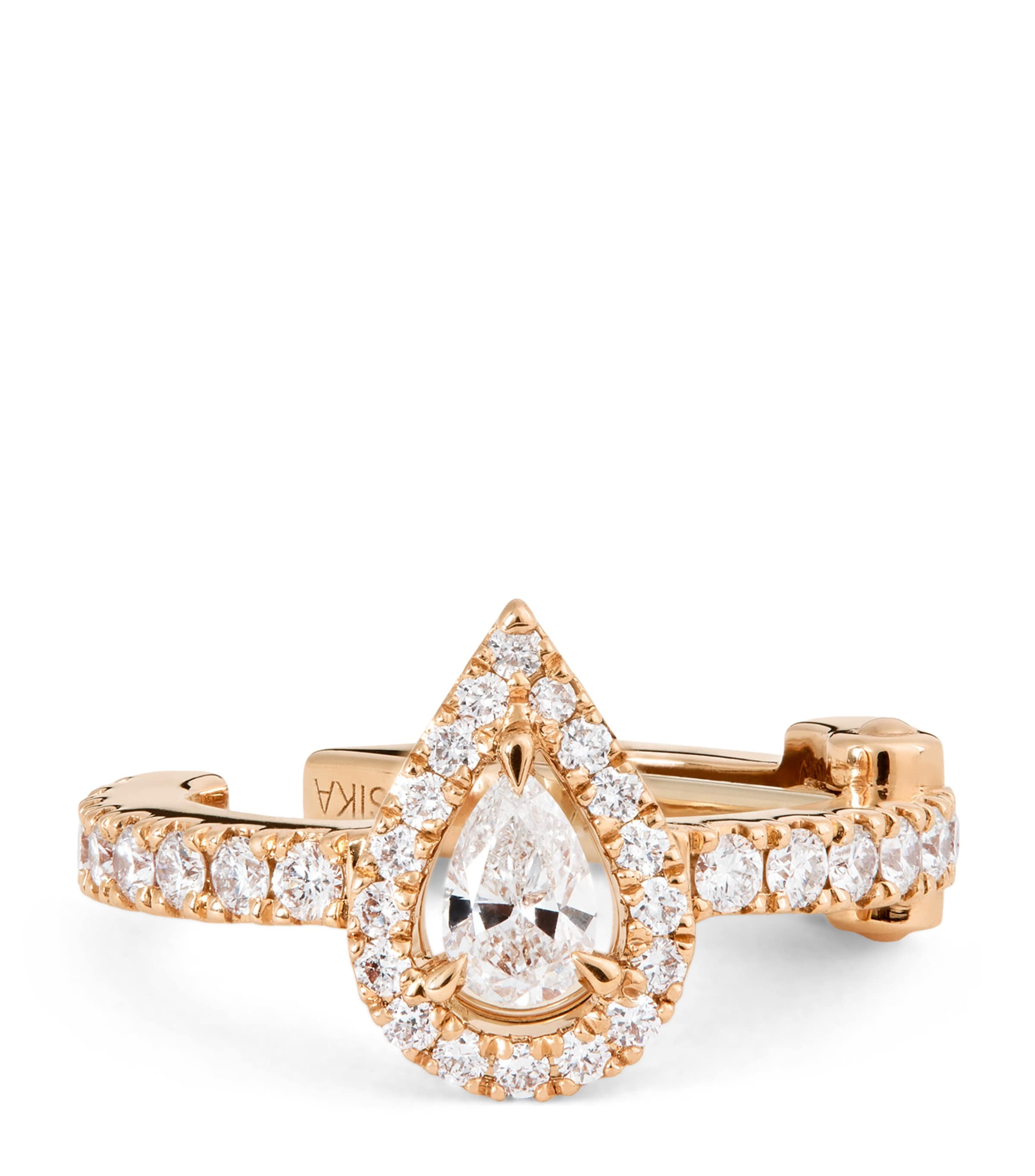 Rose Gold and Diamond My Twin Single Clip-On Earring PINK GOLD Image 1