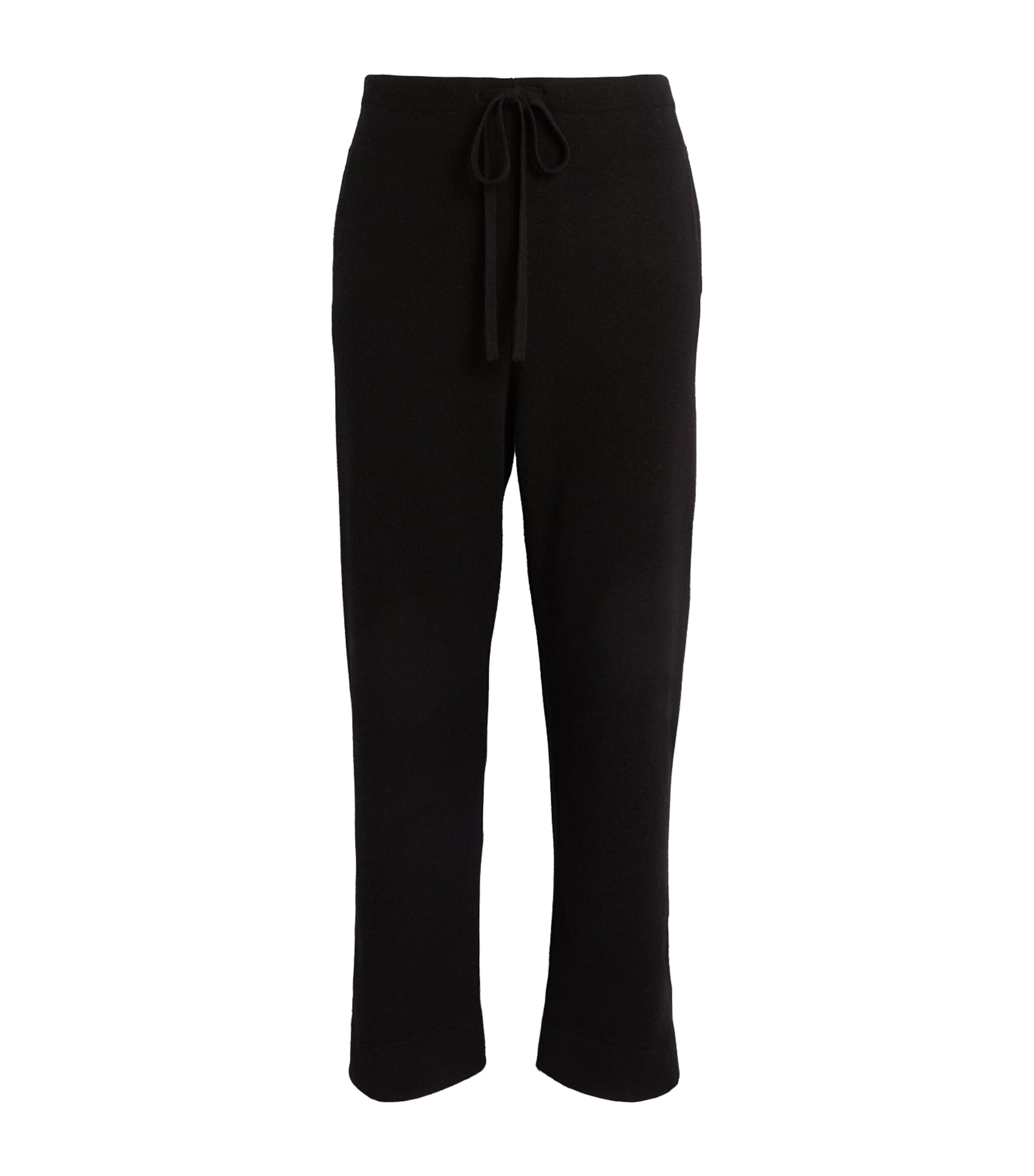 God's True Cashmere Cashmere Buttoned-hem Sweatpants In Black