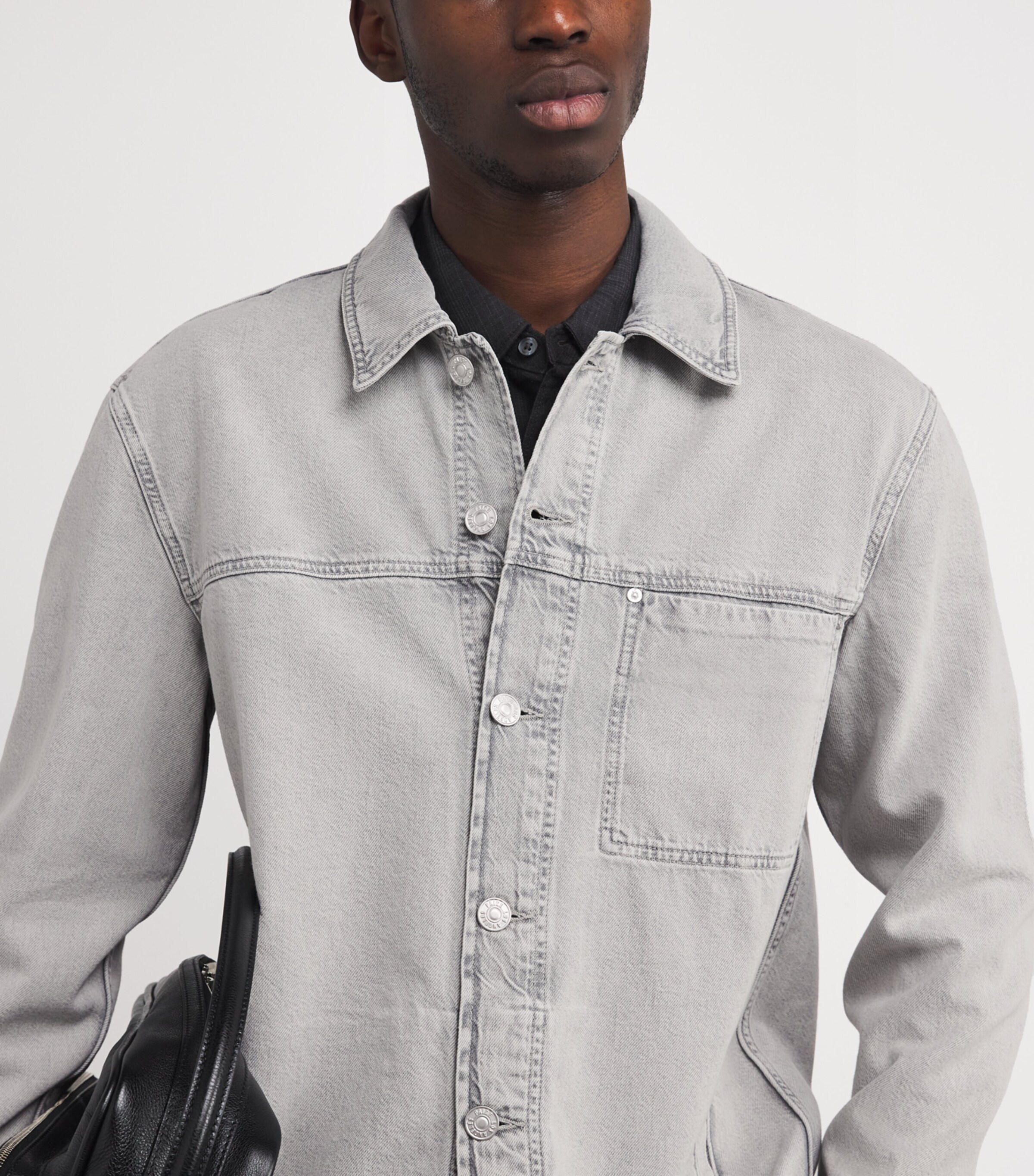 PAIGE Mens Denim Overshirt Fuentes Image 6