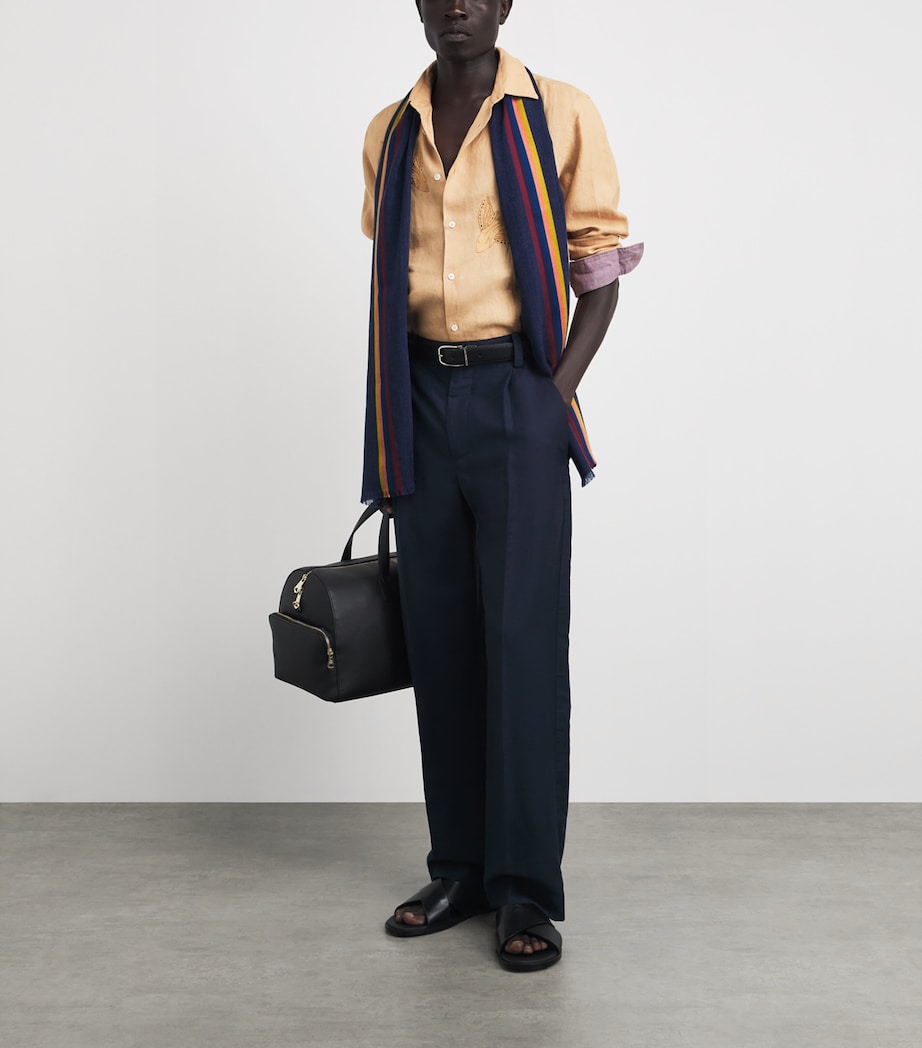 Paul Smith Virgin Wool-Blend Central Stripe Scarf Image 2