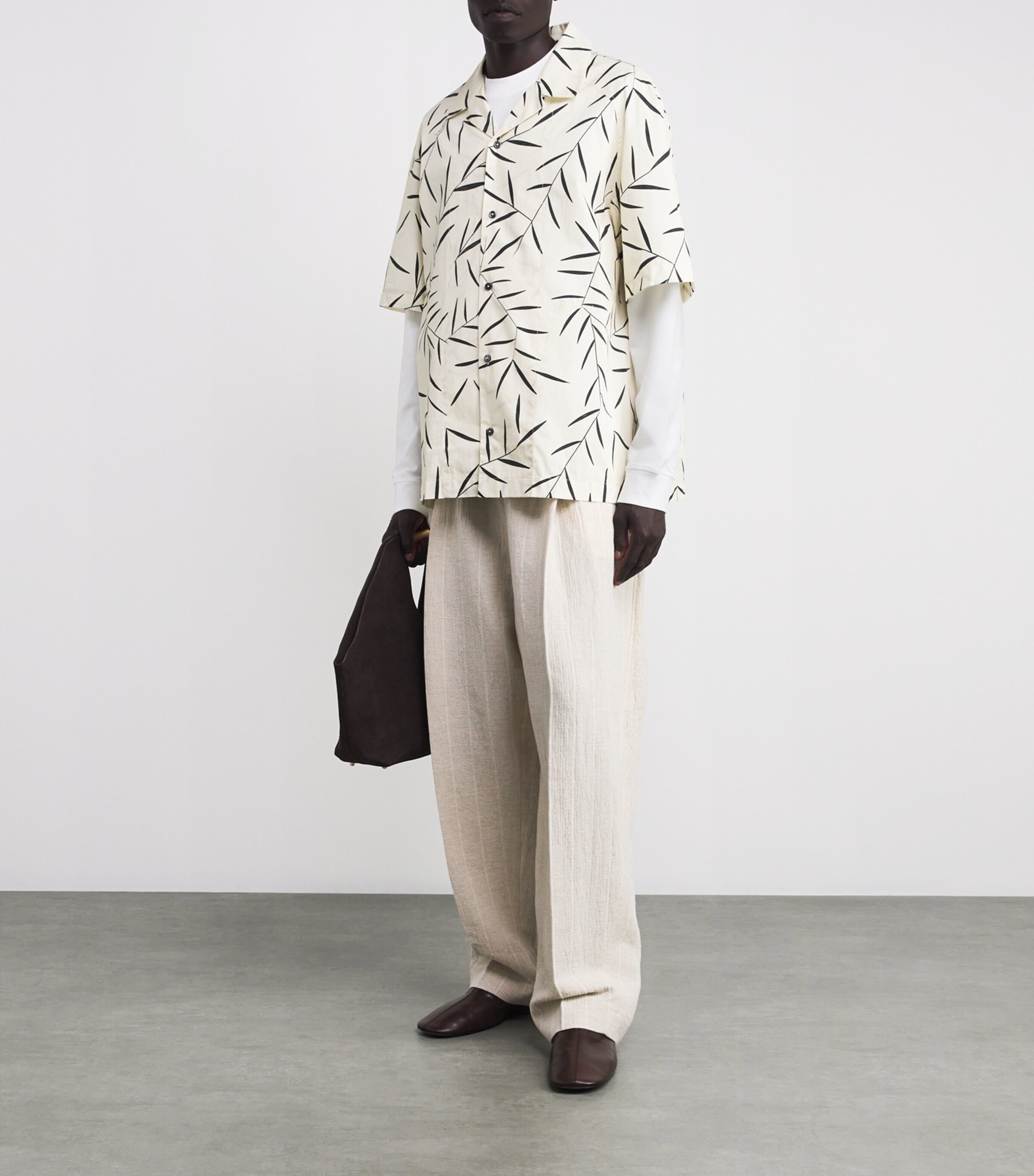 Jacquemus Mens Cotton Signature T-Shirt White Image 2