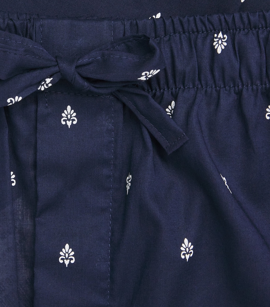 Cotton Batiste Printed Pyjama Bottoms NAVY Image 5