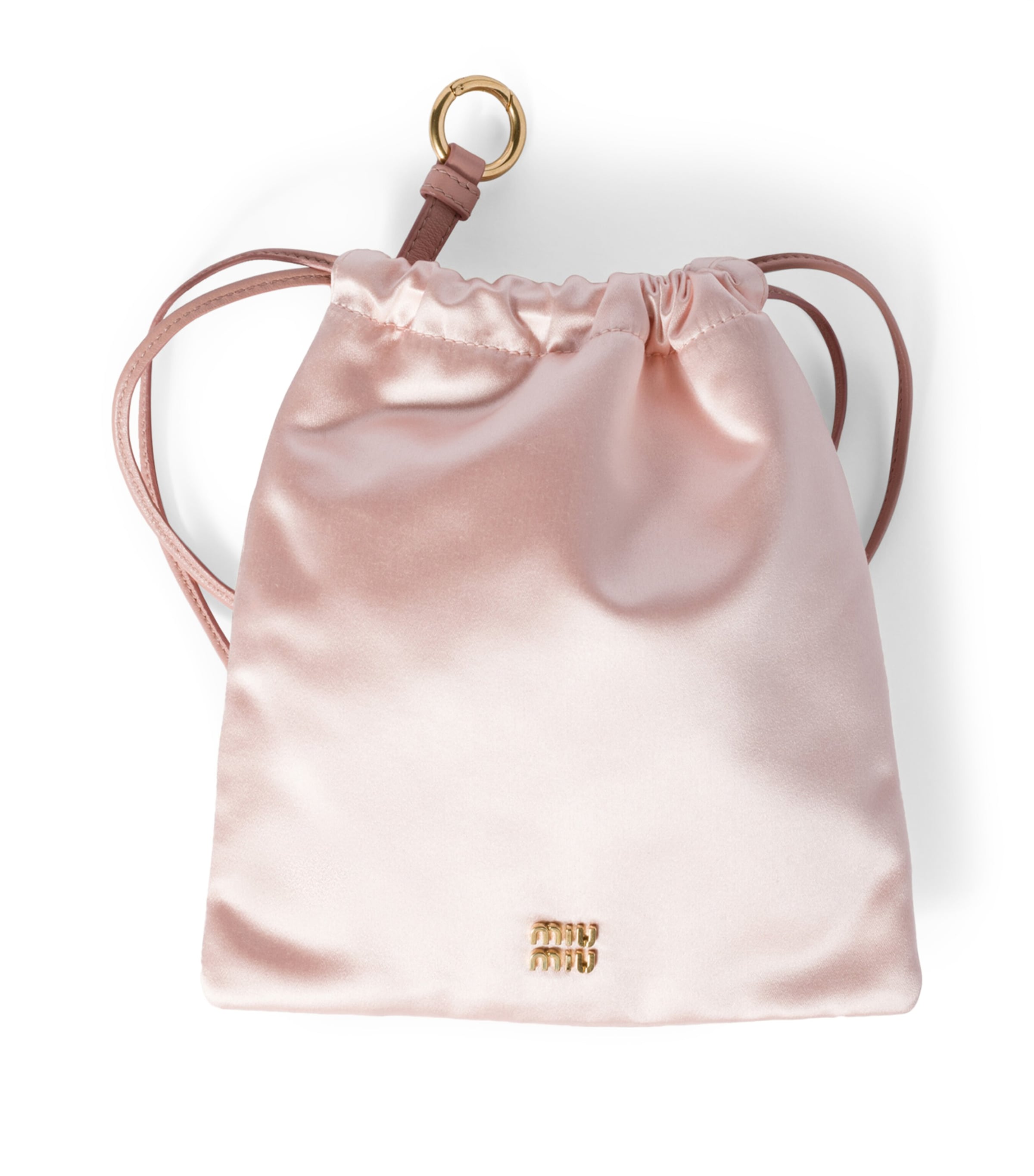 Miu Miu Satin Drawstring Pouch | Harrods UK