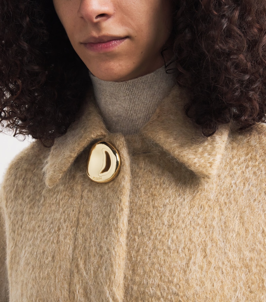 Wool-Blend Water Weave Alder Coat POWDER Image 6