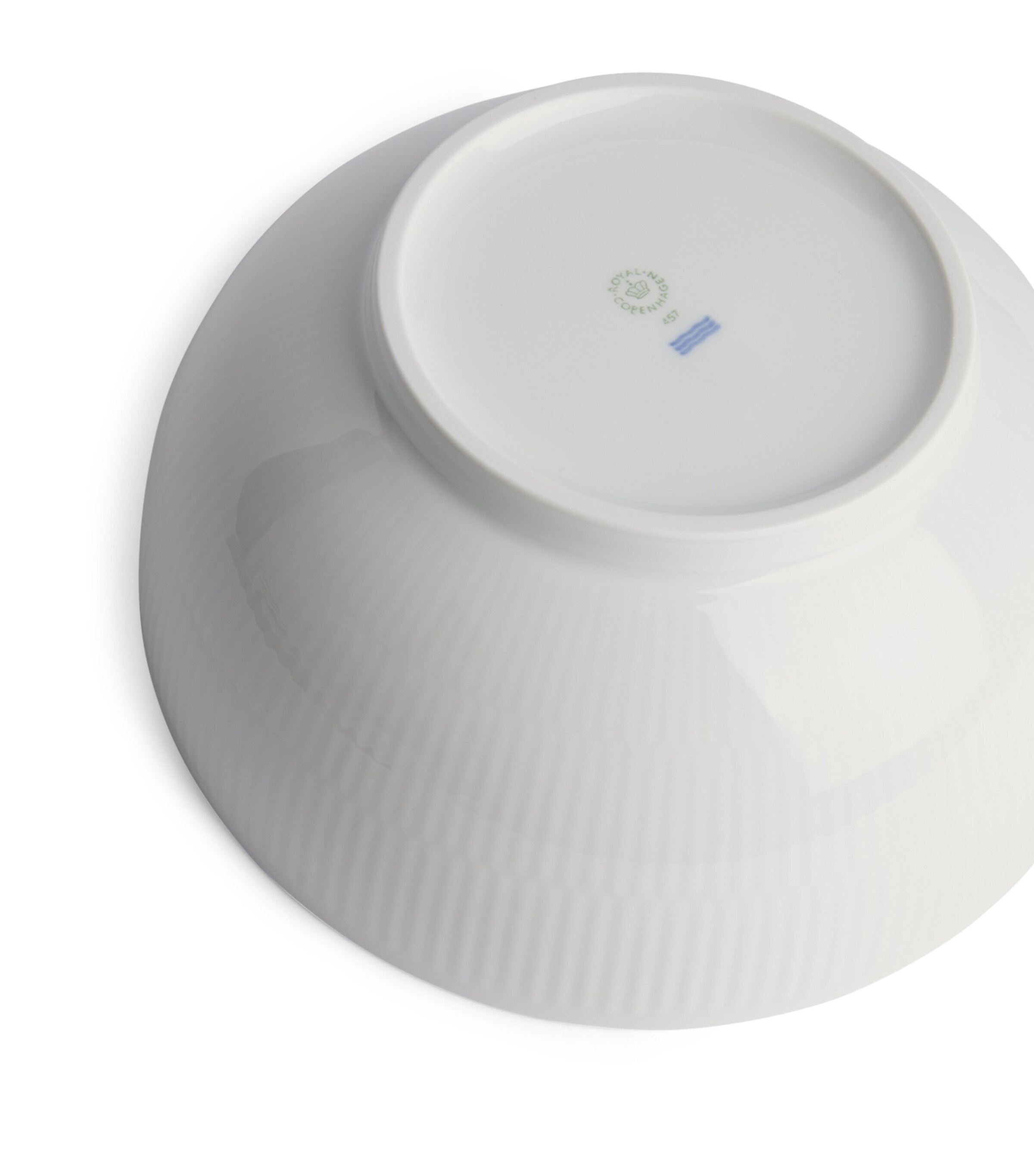 White Fluted Bowl (21cm) WHITE Image 2