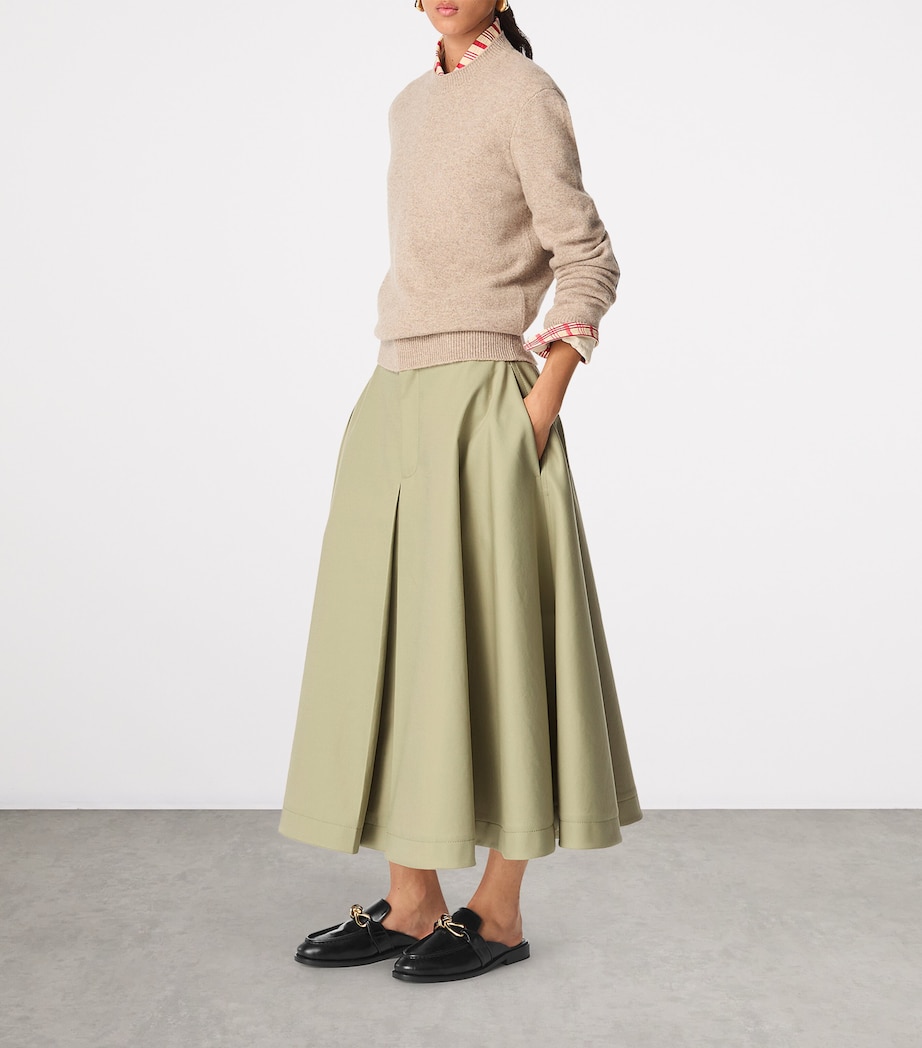 Leather Astaire Open-Back Loafers 1000 Image 2