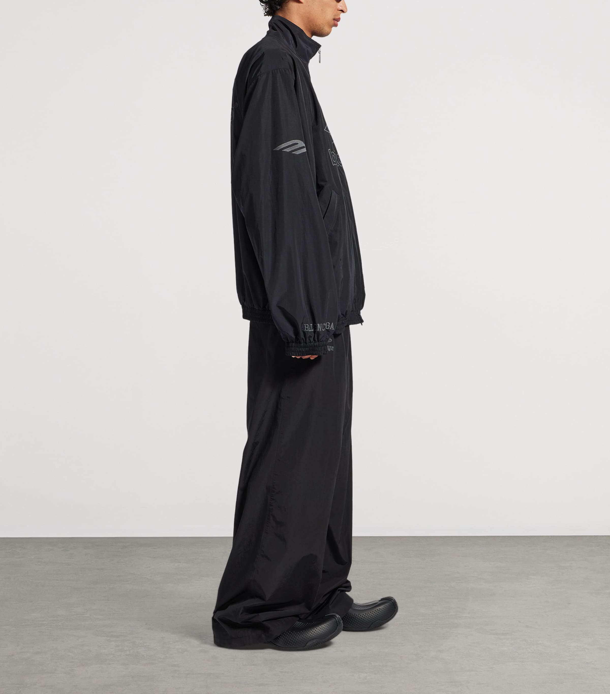 Cotton-Blend 3B Logo Oversized Jacket 1000 Image 4