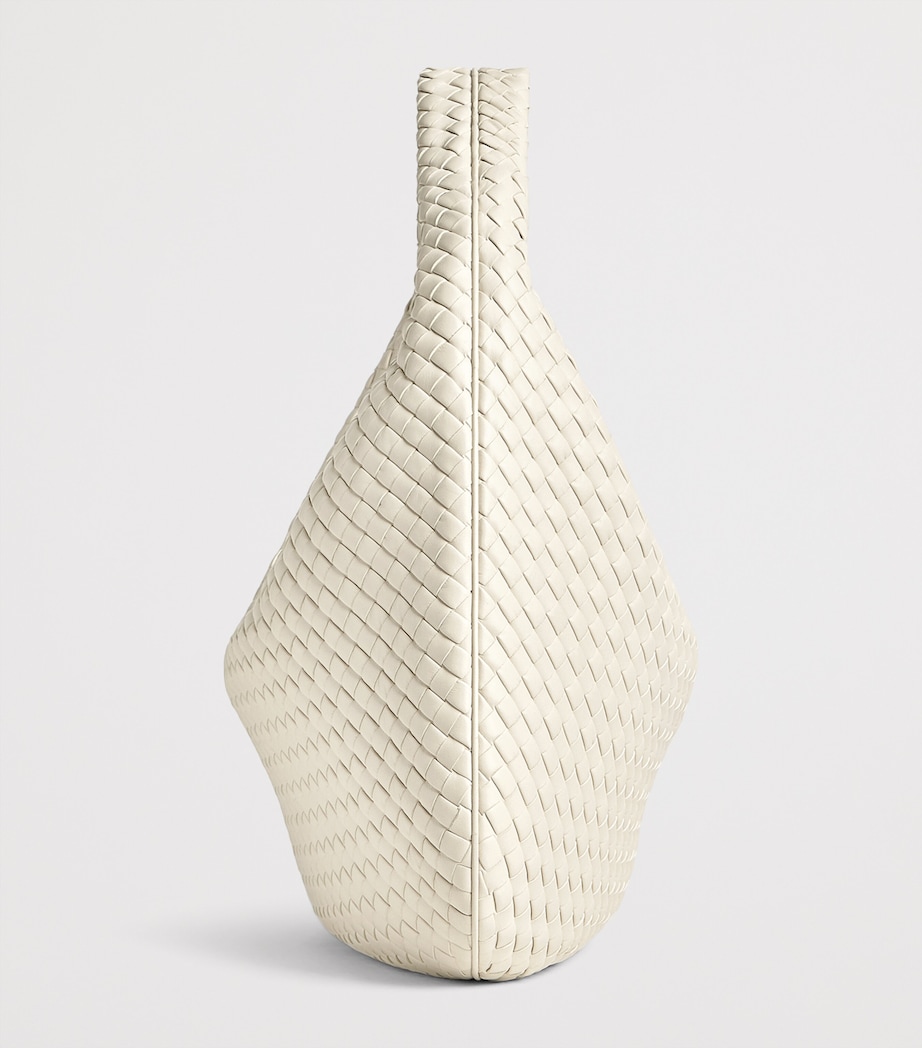 Intrecciato Leather Maxi Veneta Shoulder Bag 9195 Image 5