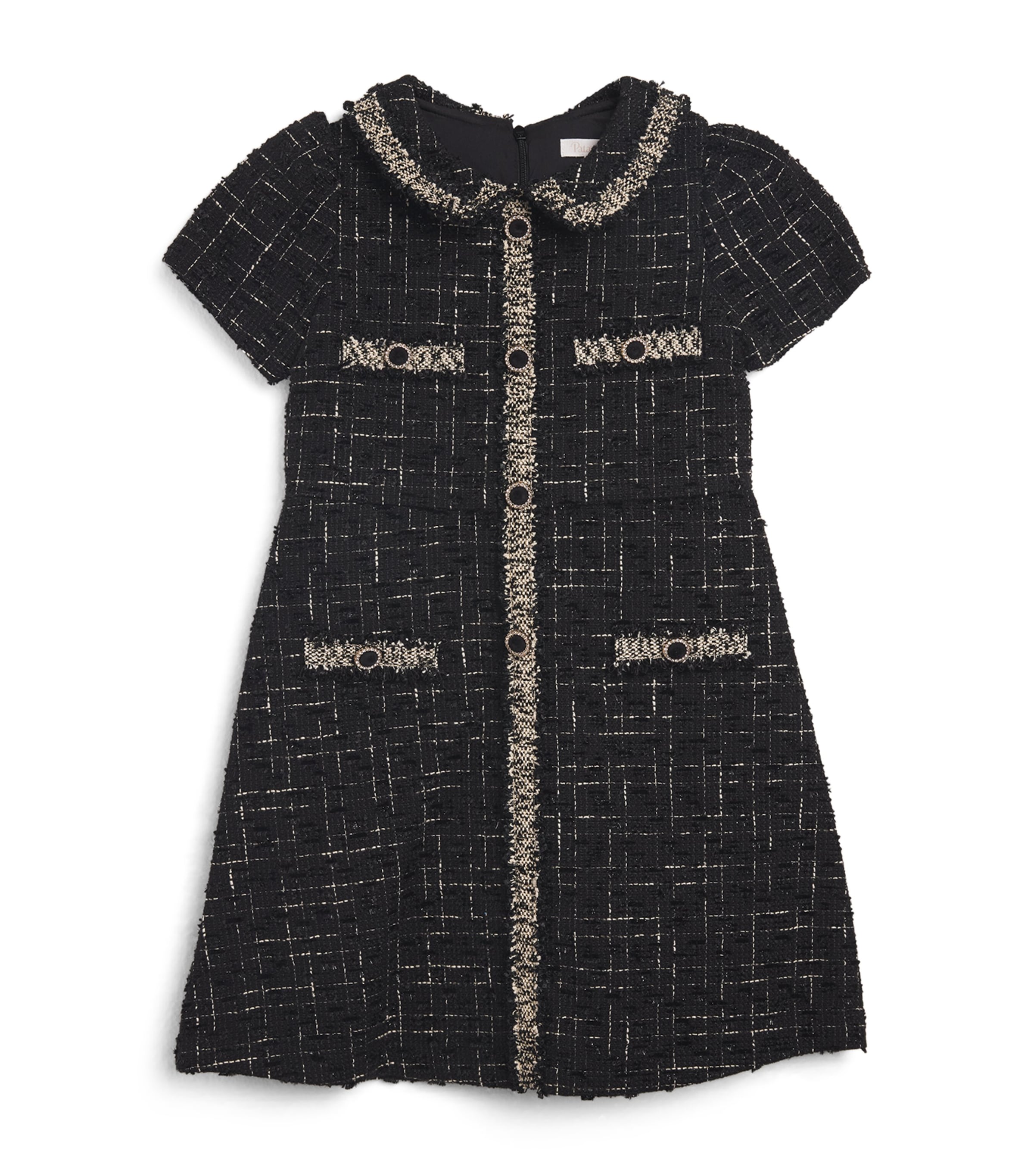 PATACHOU TWEED COLLARED DRESS 