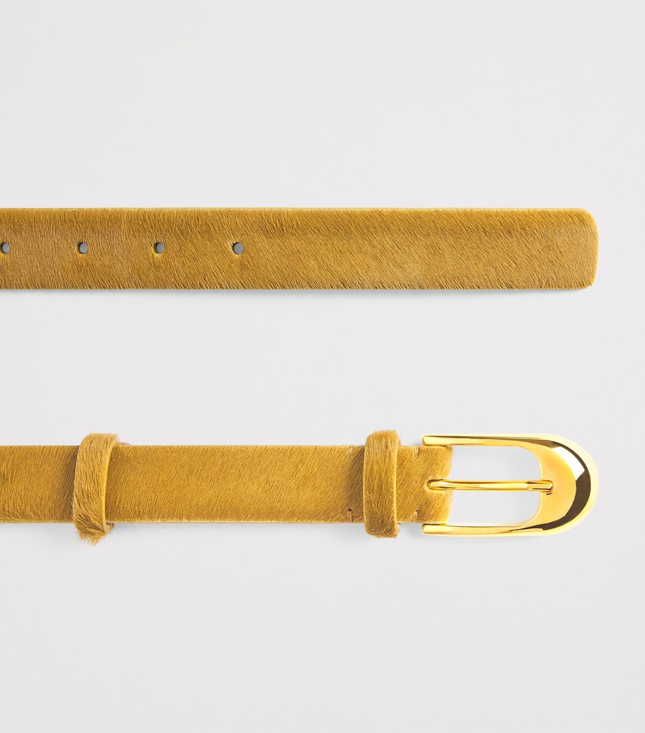 Khaite Ponyhair Belt Bronze Image 3