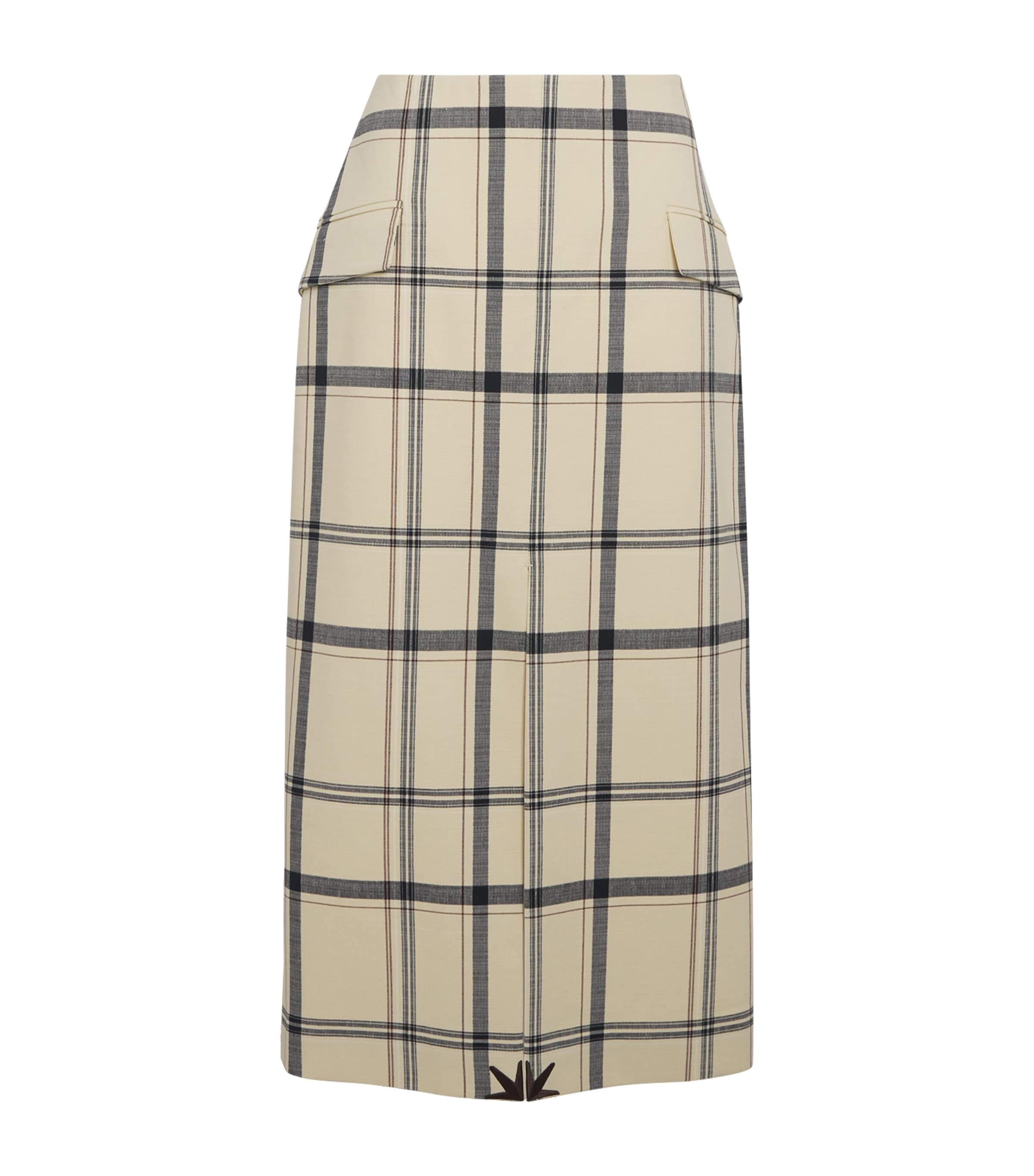 Corelia Check Midi Skirt MCRMCREAM/BLCK CHECK Image 1