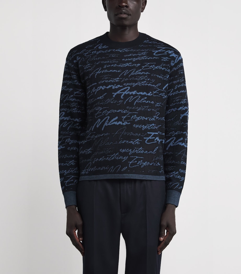 Virgin Wool Signature Logo Sweater FB076 Image 3